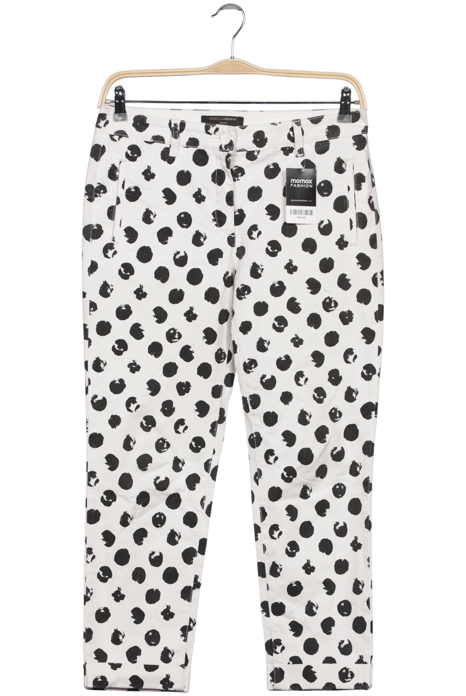 

Dolce&Gabbana Damen Stoffhose, weiß, Gr. 44