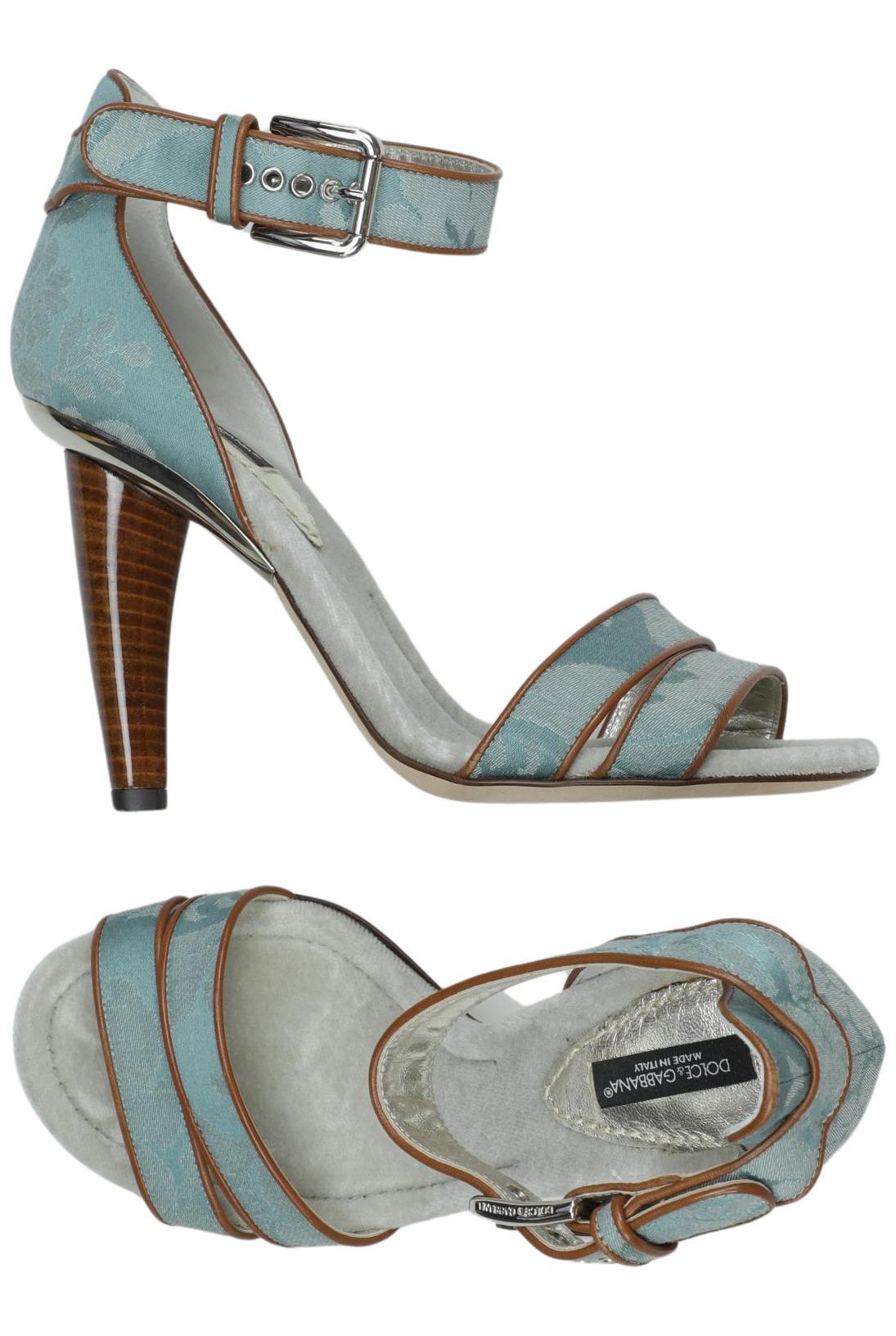 

Dolce&Gabbana Damen Sandale, türkis, Gr. 36.5