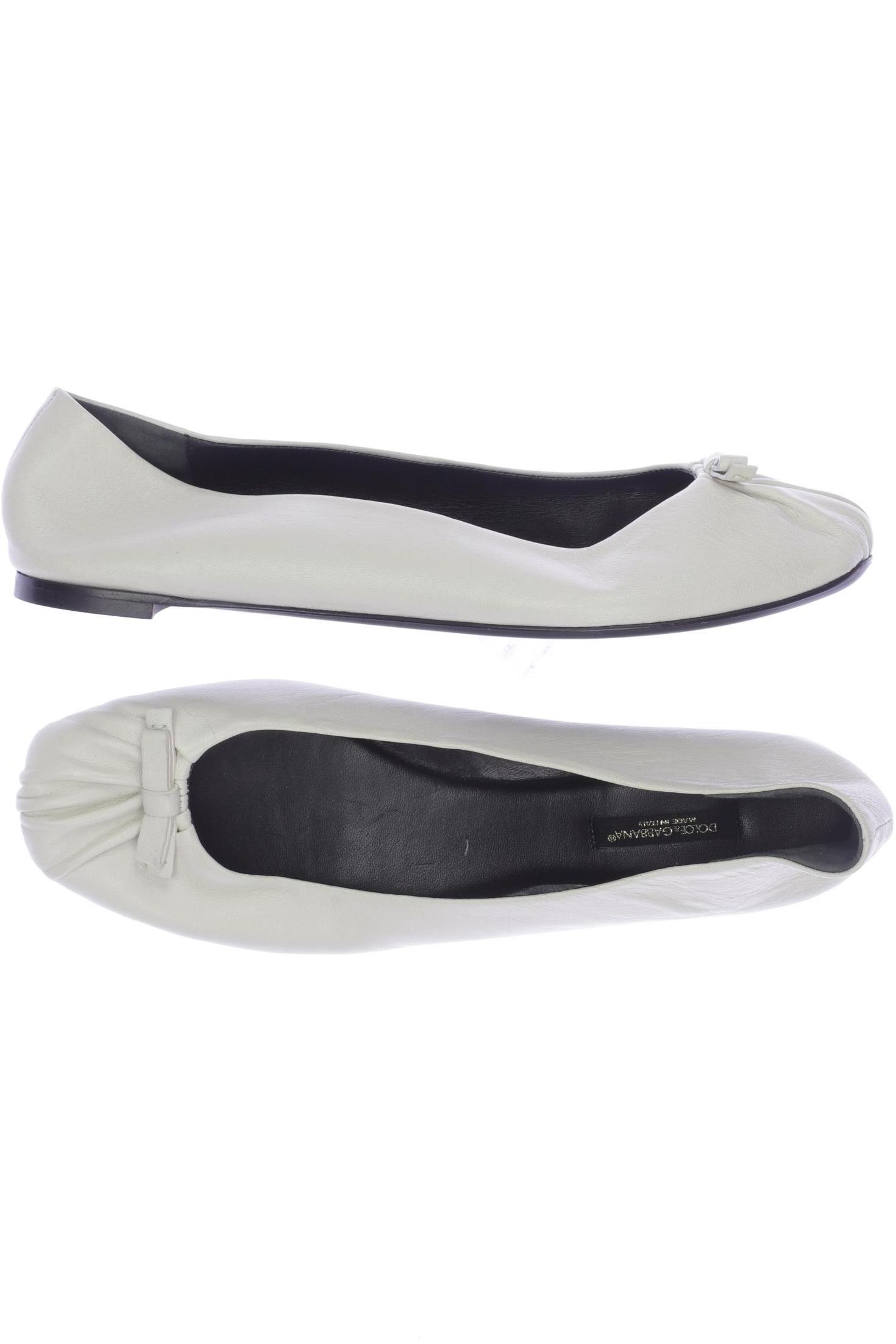 

Dolce&Gabbana Damen Ballerinas, weiß, Gr. 39.5