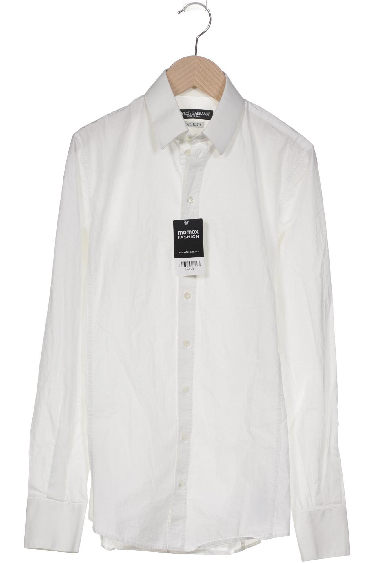 

Dolce&Gabbana Herren Hemd, cremeweiß, Gr. 44