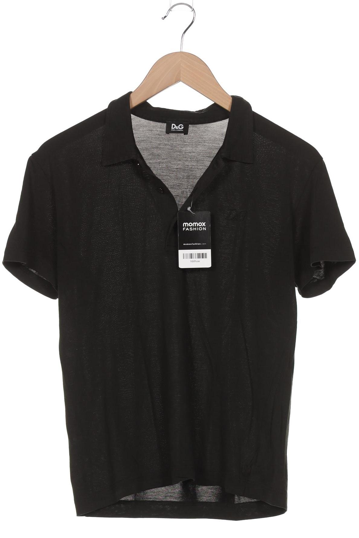 

Dolce&Gabbana Herren Poloshirt, schwarz, Gr. 46
