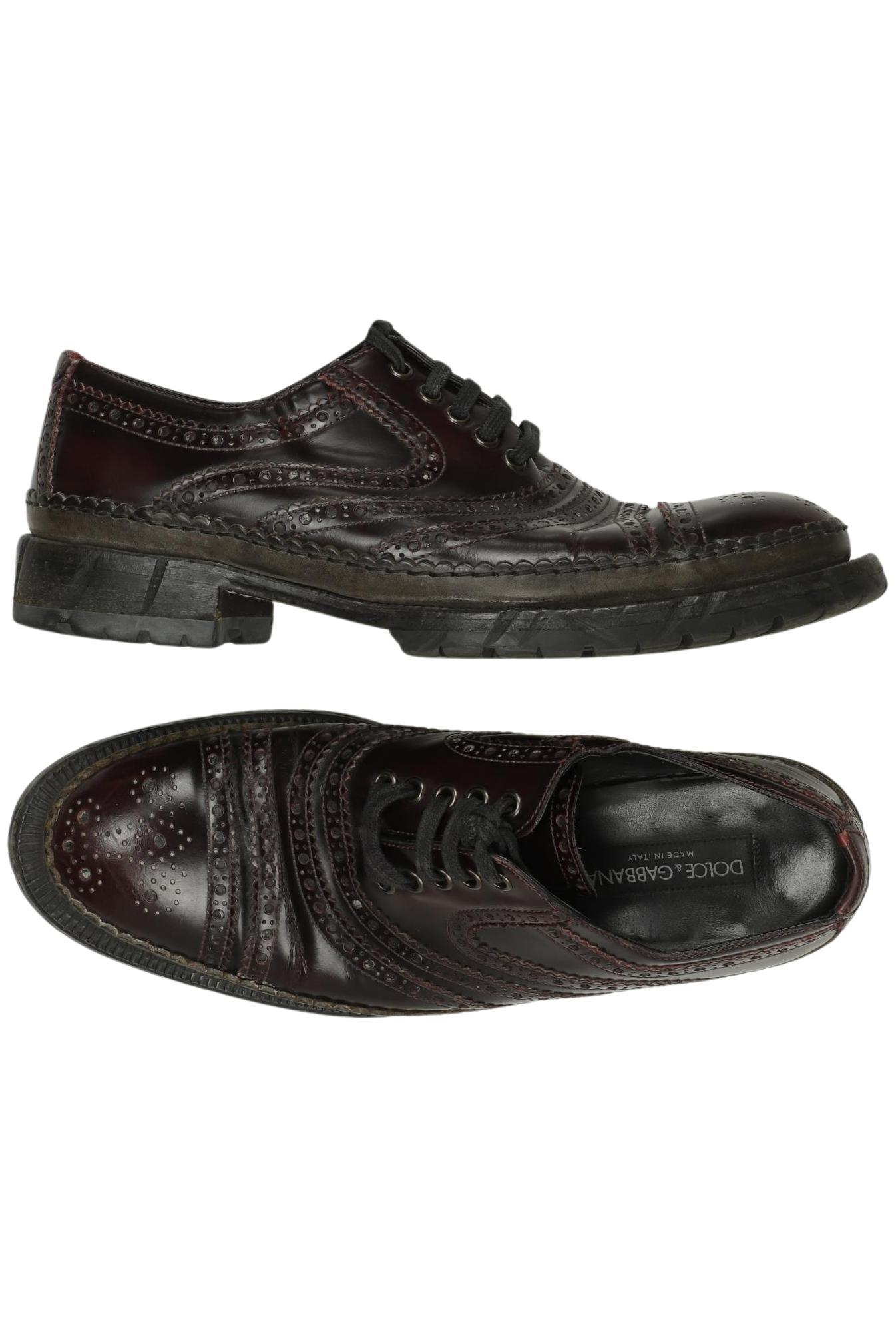 

Dolce&Gabbana Herren Halbschuh, bordeaux, Gr. 8.5