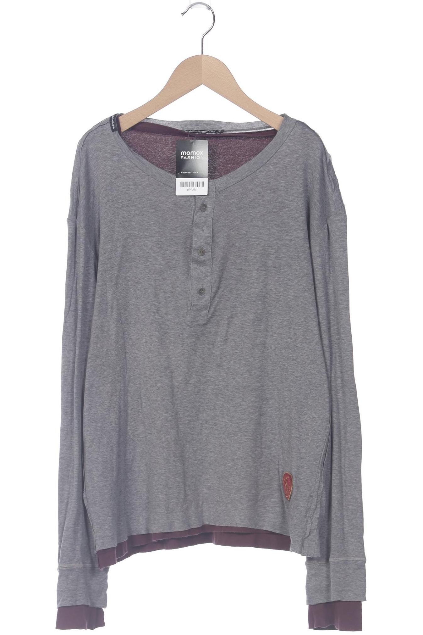 

Dolce&Gabbana Herren Langarmshirt, grau, Gr. 48