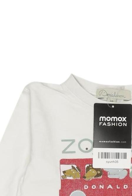 Thumbnail - Donaldson Jungen Langarmshirt, weiß, Gr. 74