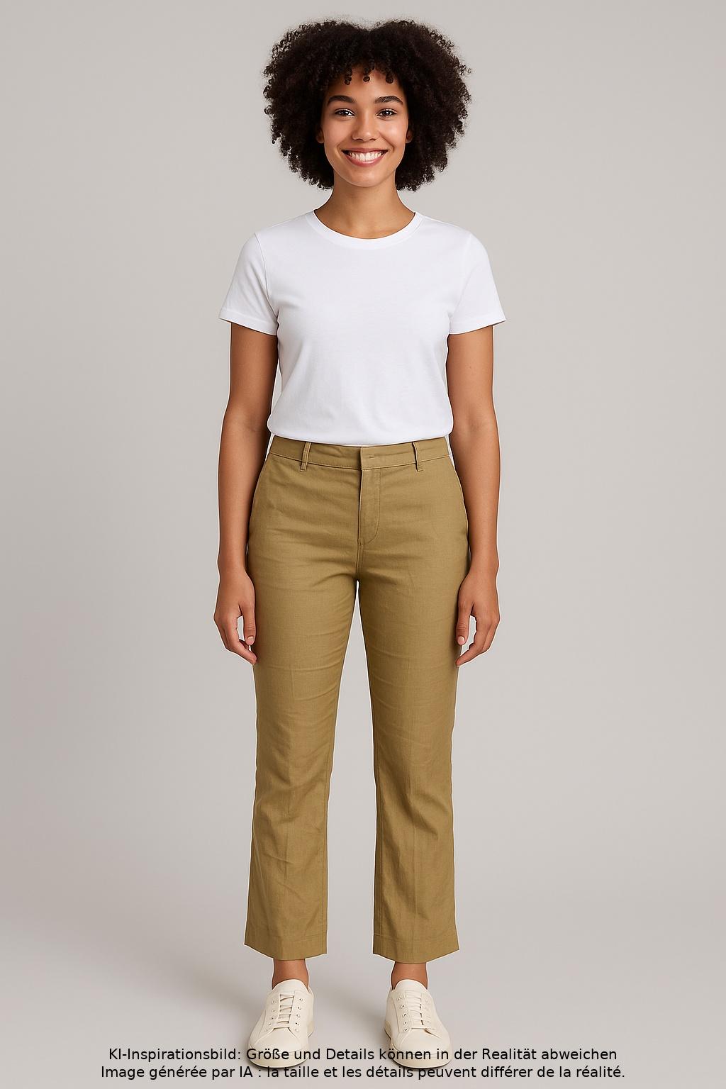 

Dondup Damen Stoffhose, beige, Gr. 27