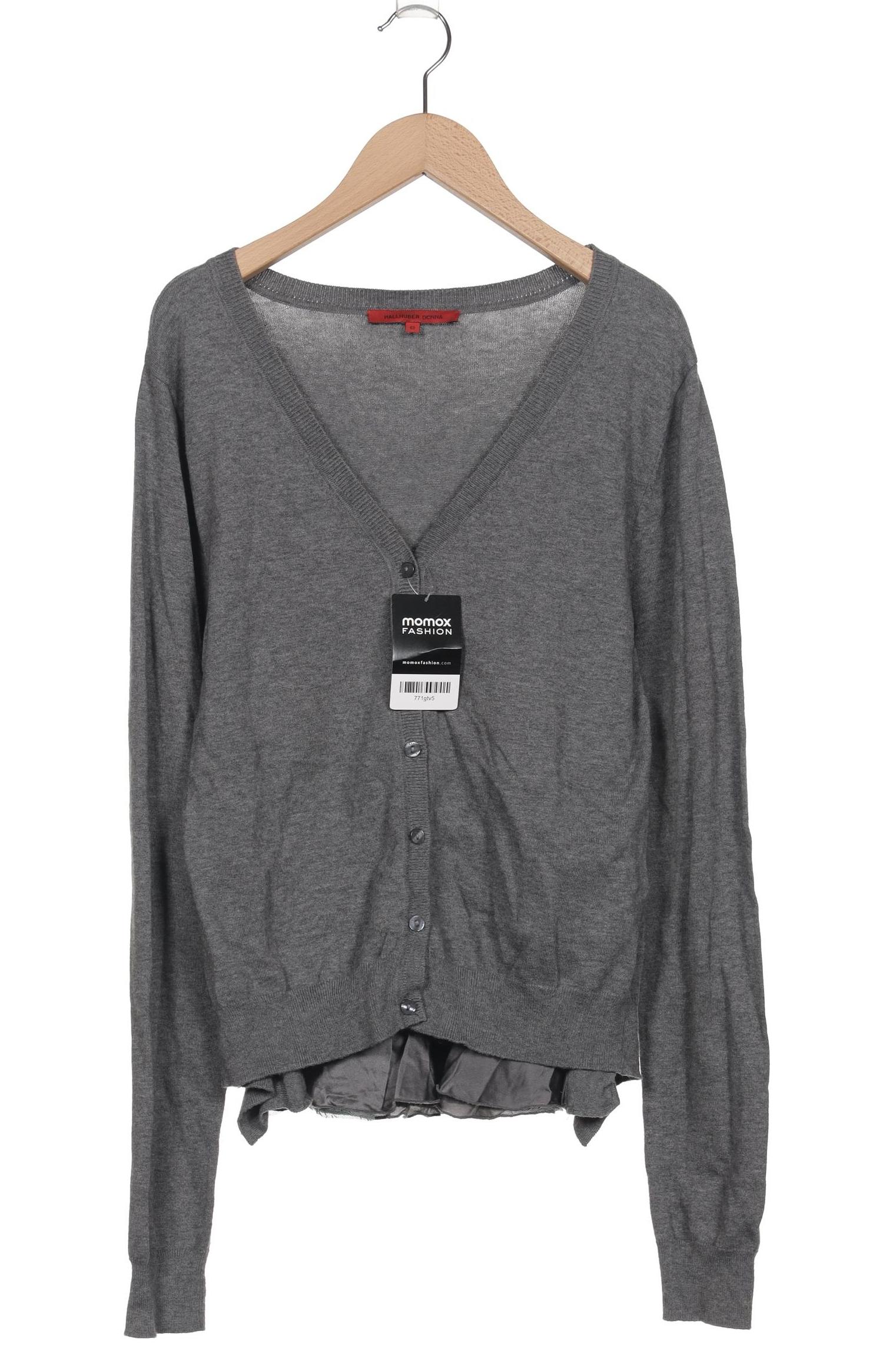 

Donna by Hallhuber Damen Strickjacke, grau, Gr. 40