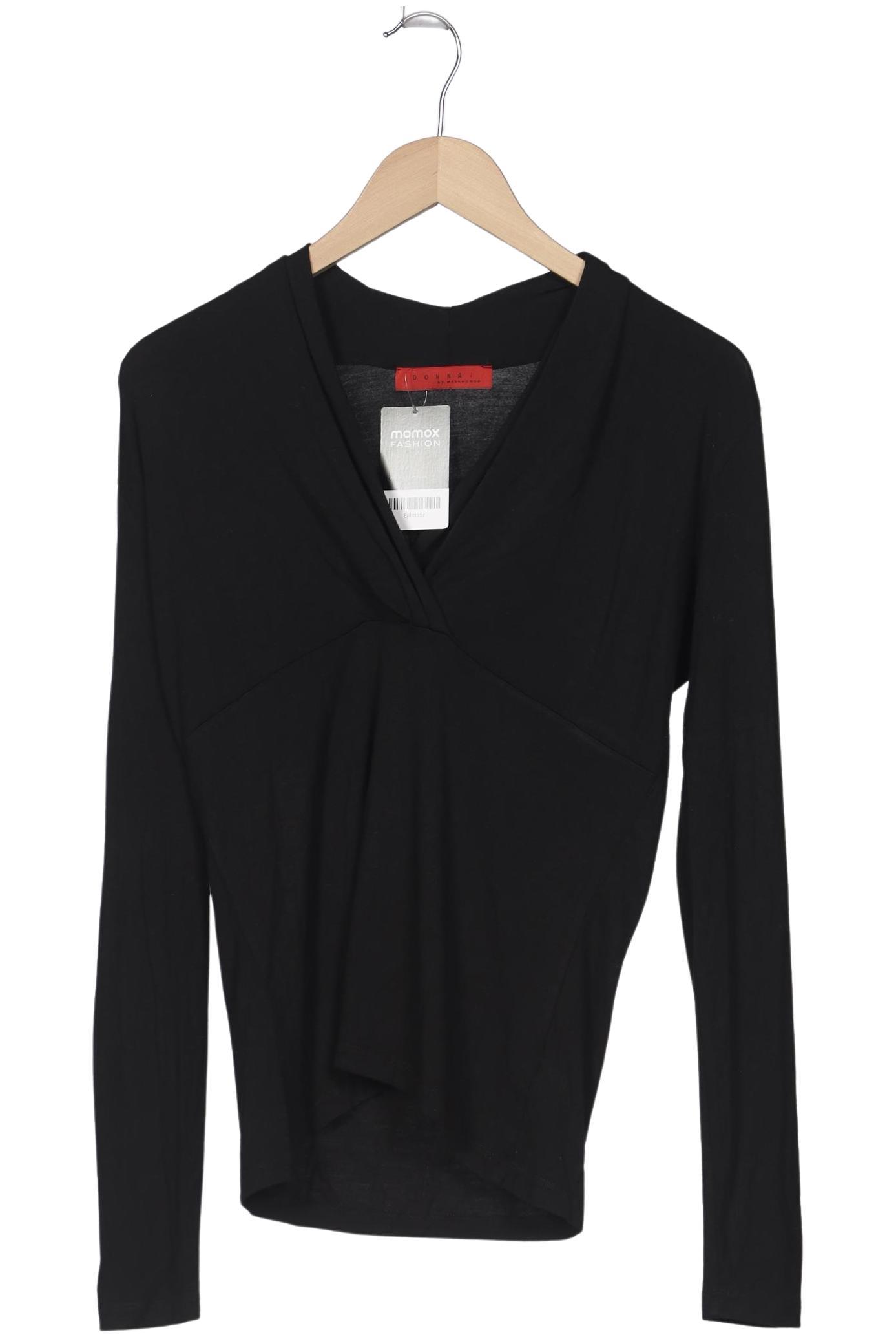 

Donna by Hallhuber Damen Langarmshirt, schwarz, Gr. 38