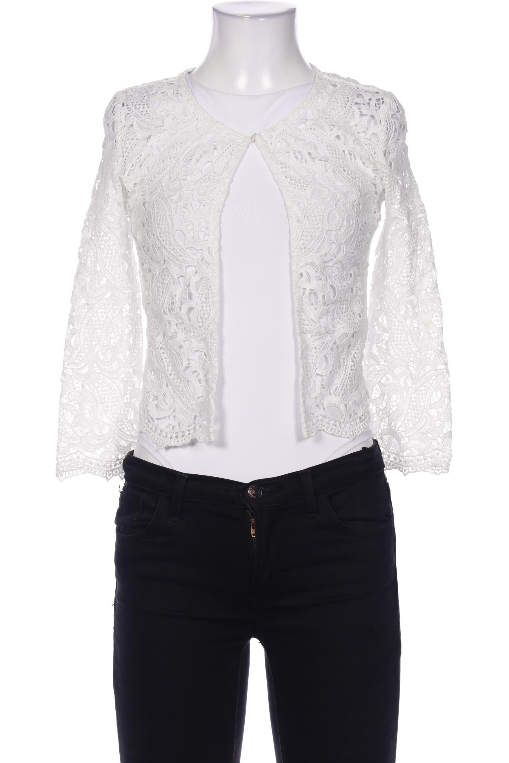 

Donna by Hallhuber Damen Strickjacke, weiß, Gr. 34