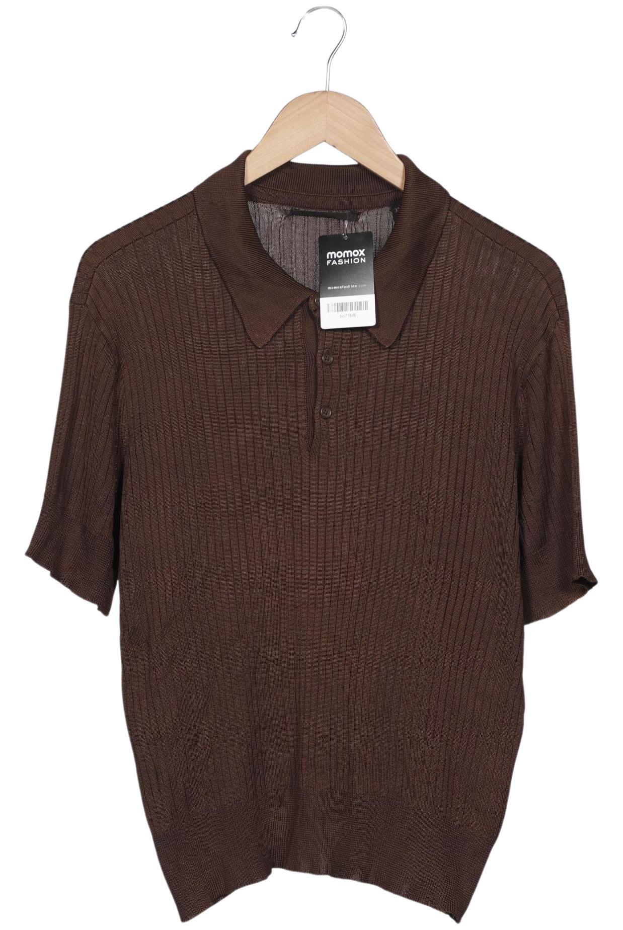 

Donna Karan NEW York Herren Poloshirt, braun, Gr. 54