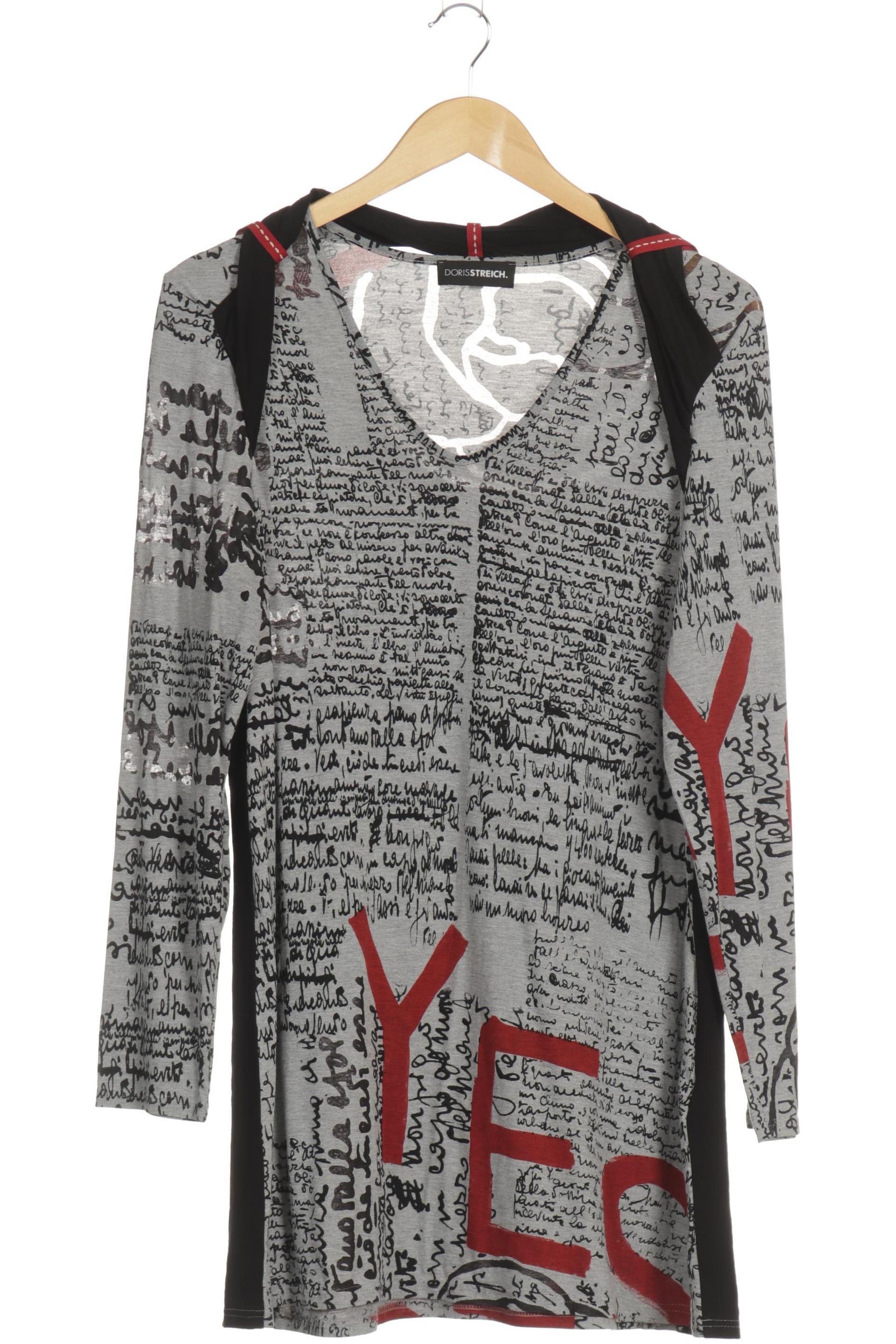 

Doris Streich Damen Langarmshirt, grau, Gr. 46