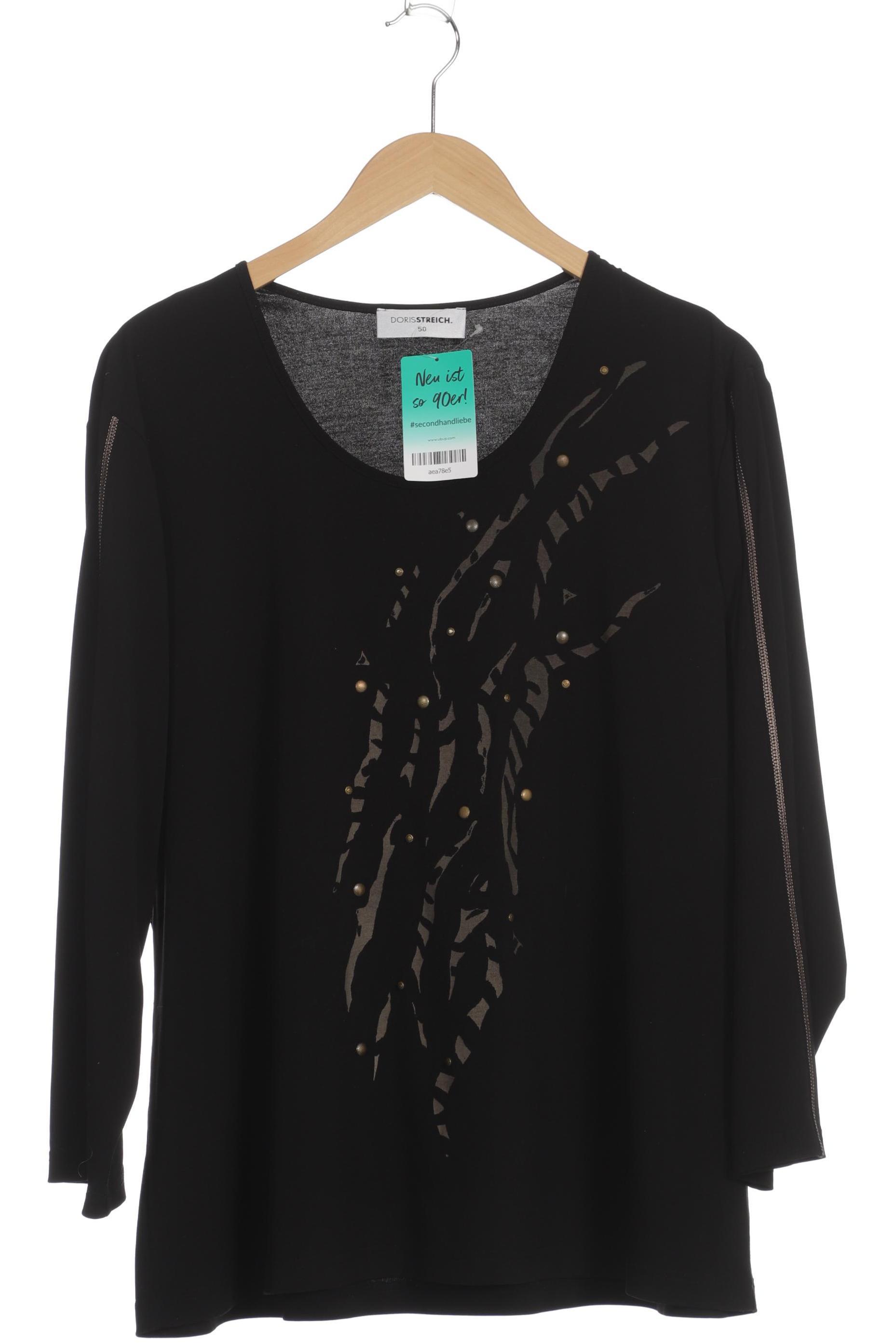 

Doris Streich Damen Langarmshirt, schwarz, Gr. 50