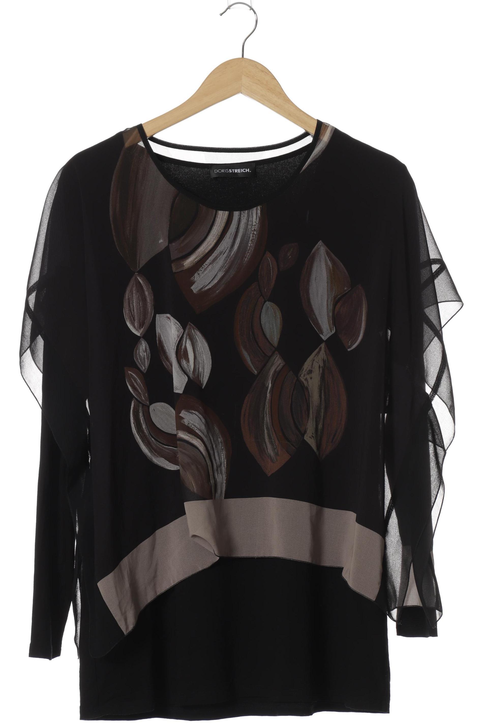 

Doris Streich Damen Langarmshirt, schwarz, Gr. 38