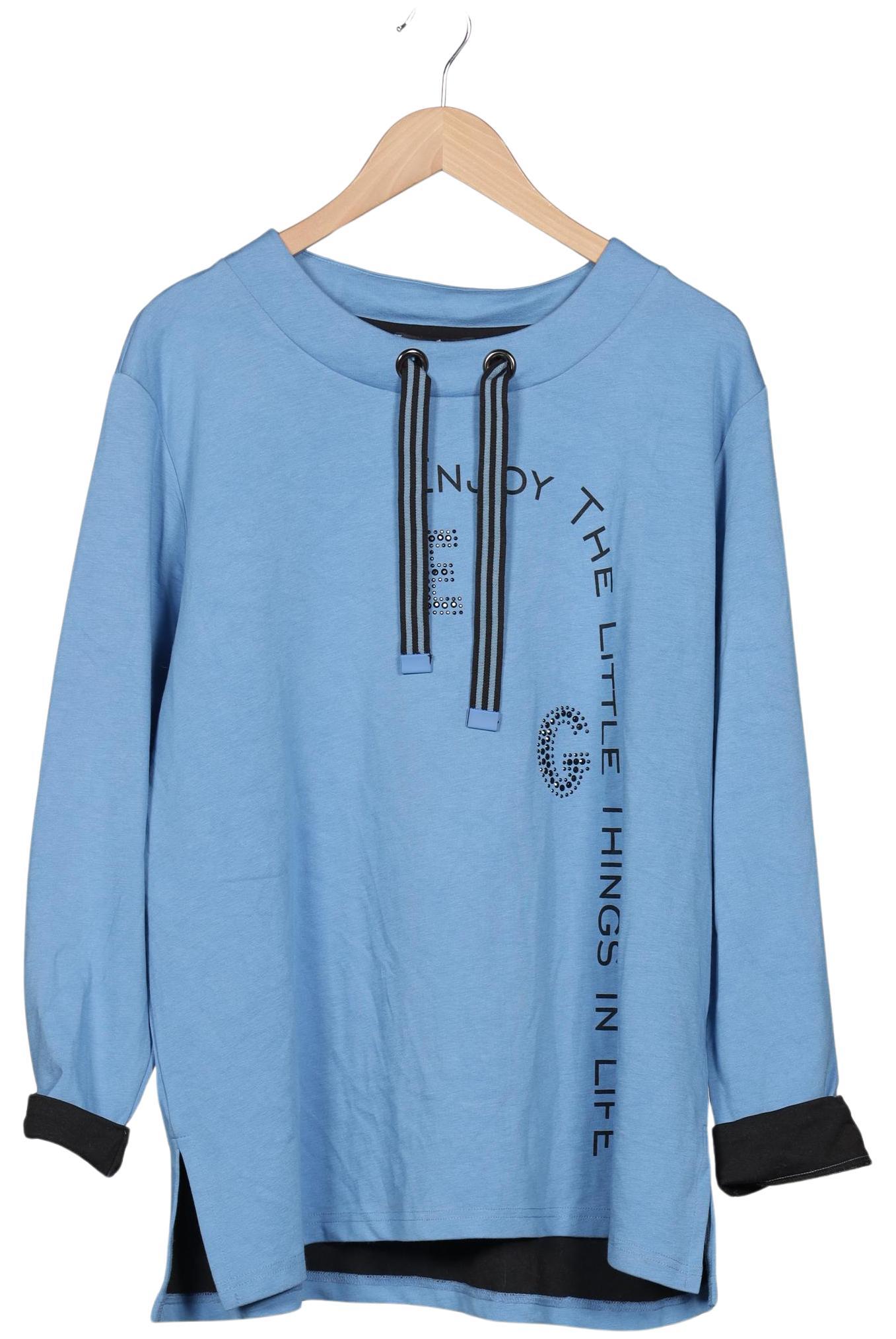 Thumbnail - Doris Streich Damen Langarmshirt, blau, Gr. 46