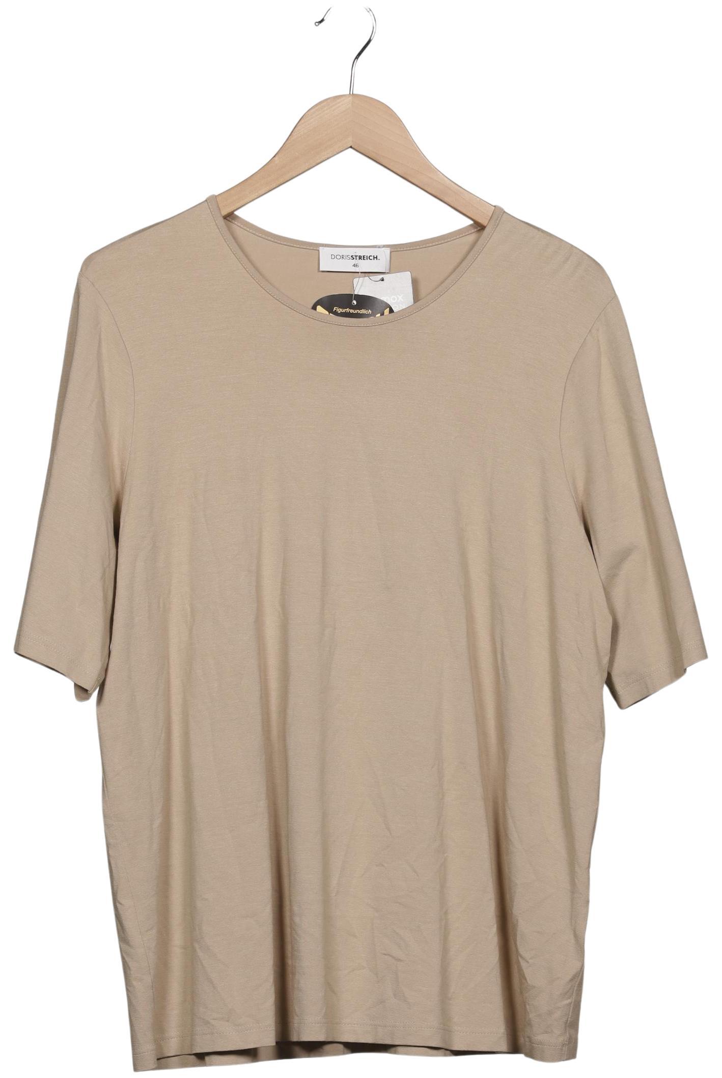 

Doris Streich Damen T-Shirt, beige, Gr. 46