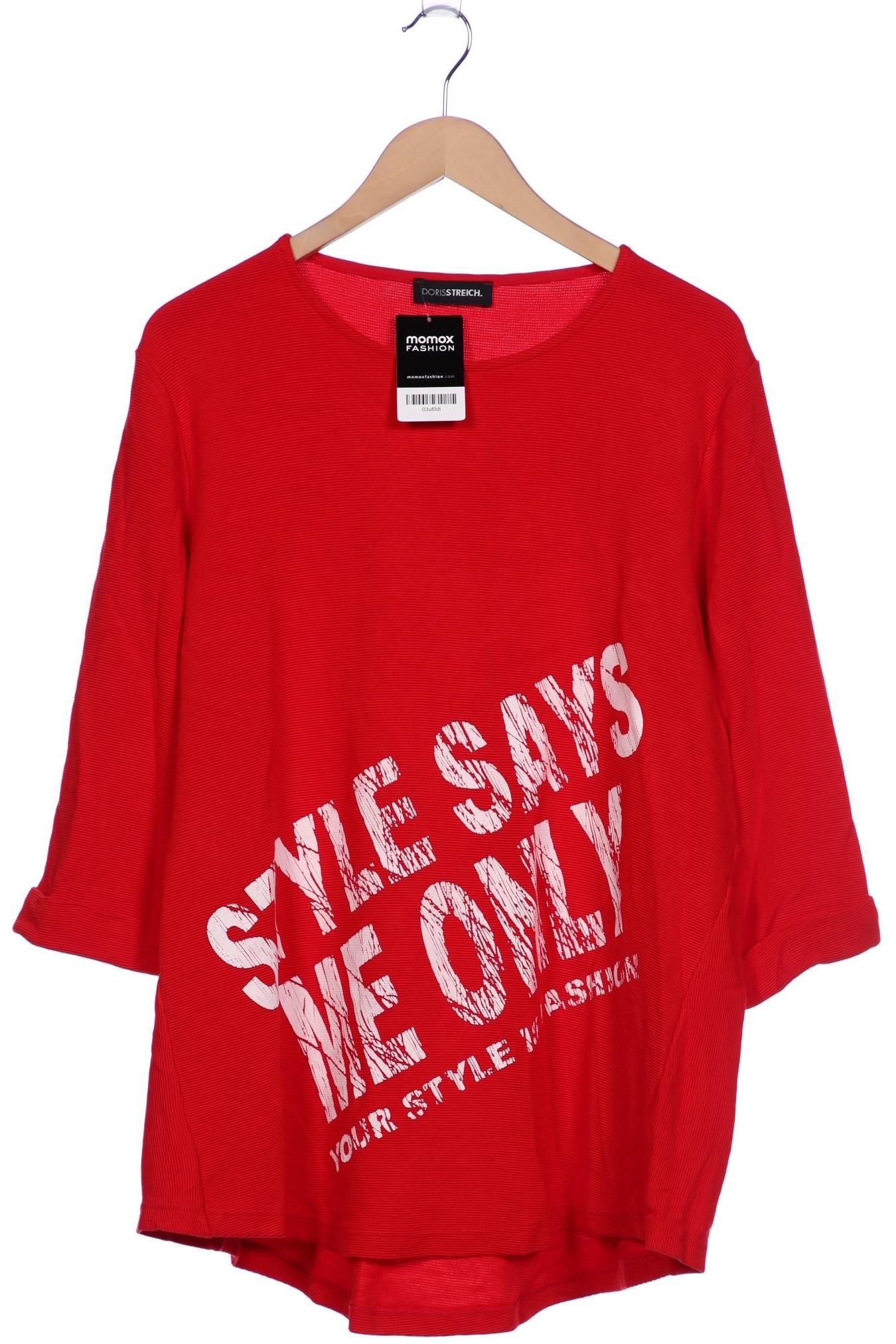

Doris Streich Damen Langarmshirt, rot, Gr. 50