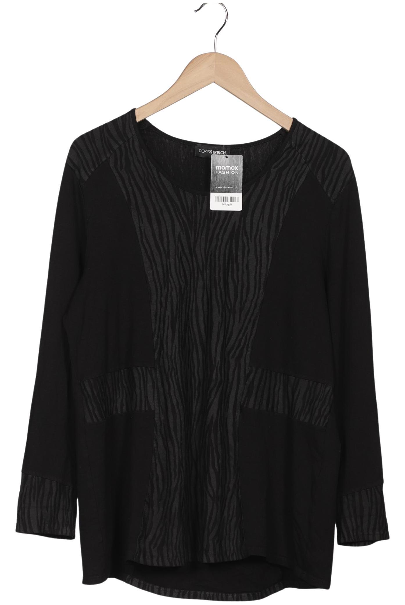 

Doris Streich Damen Langarmshirt, schwarz, Gr. 48