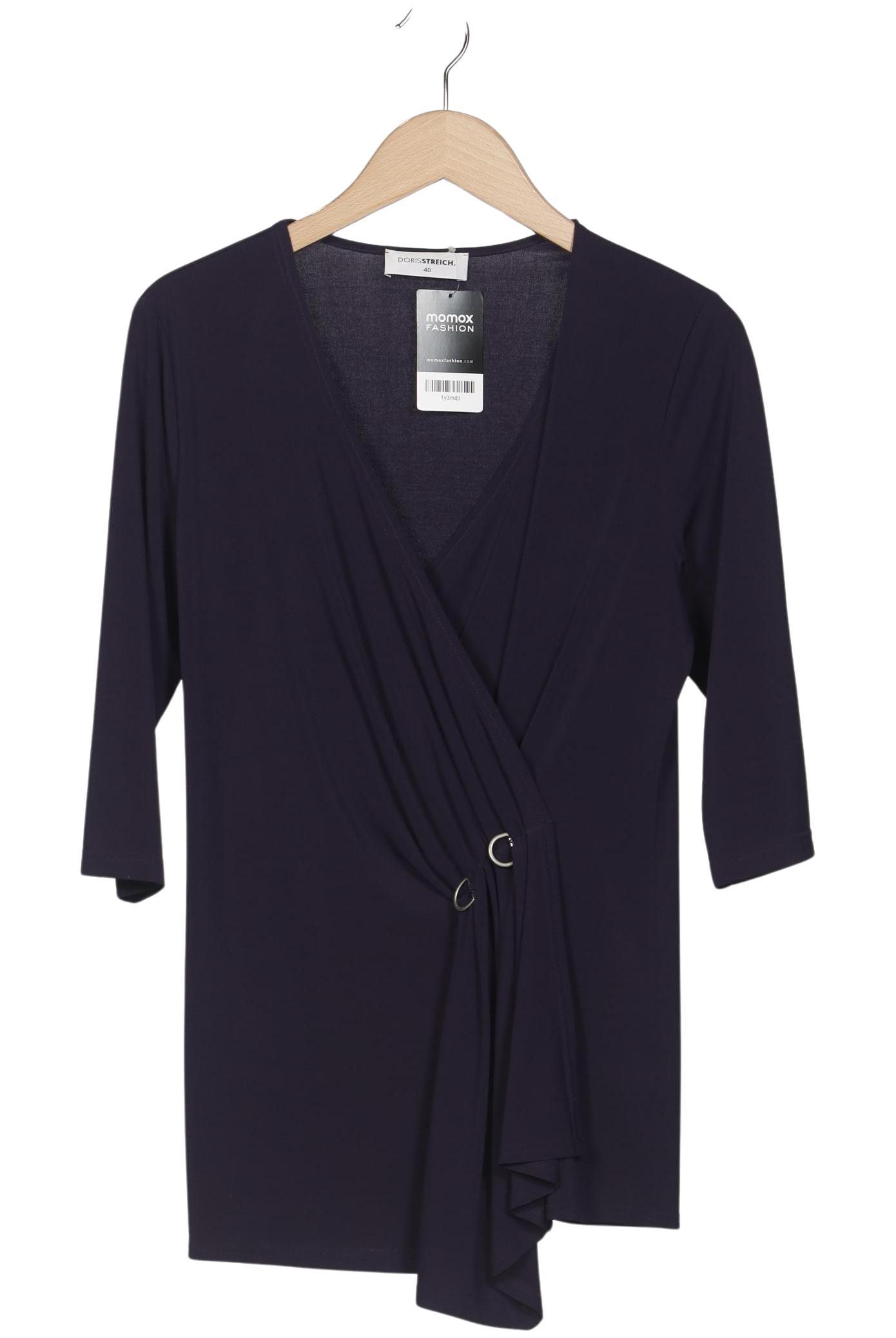 

Doris Streich Damen Langarmshirt, marineblau, Gr. 40