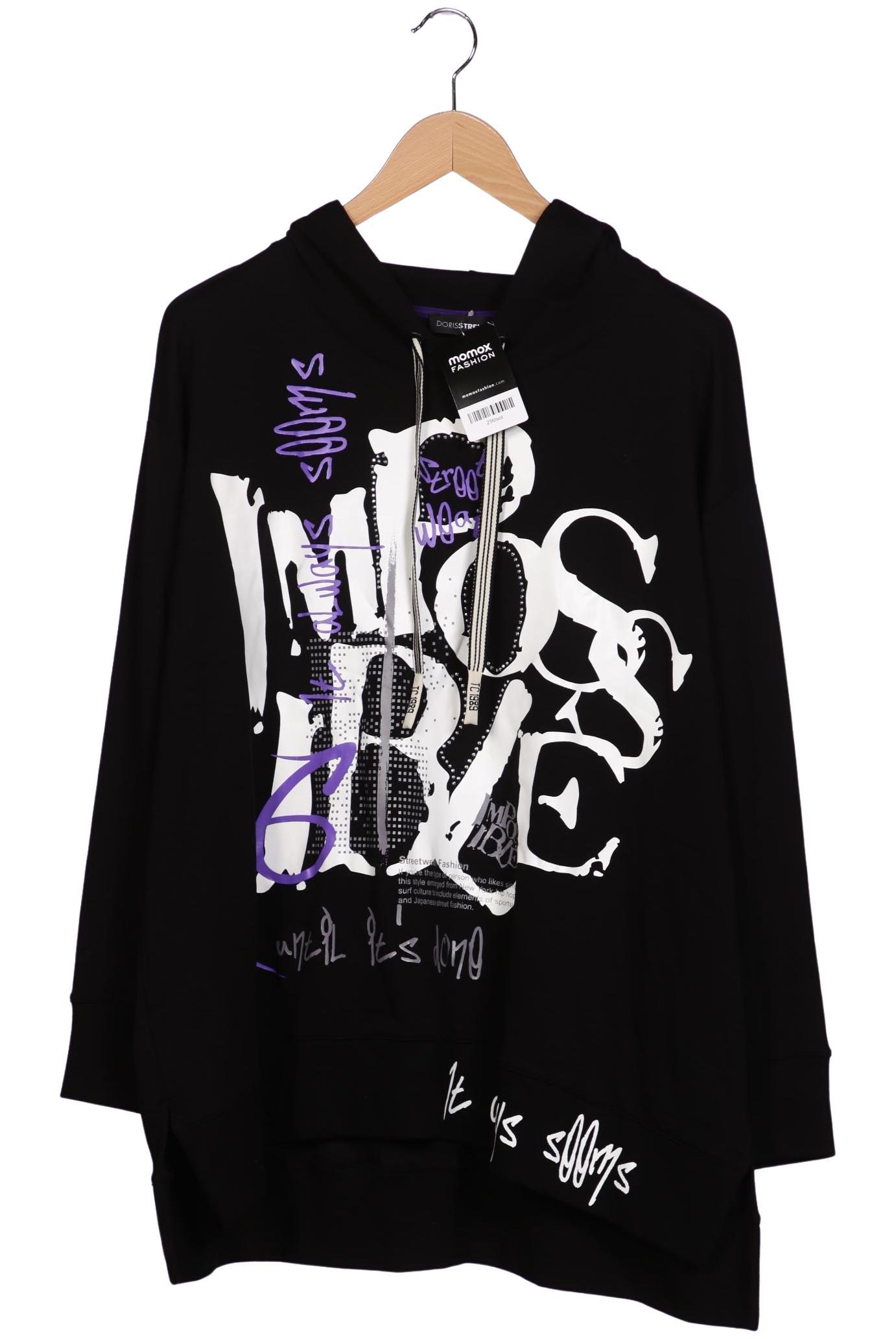 

Doris Streich Damen Kapuzenpullover, schwarz, Gr. 50