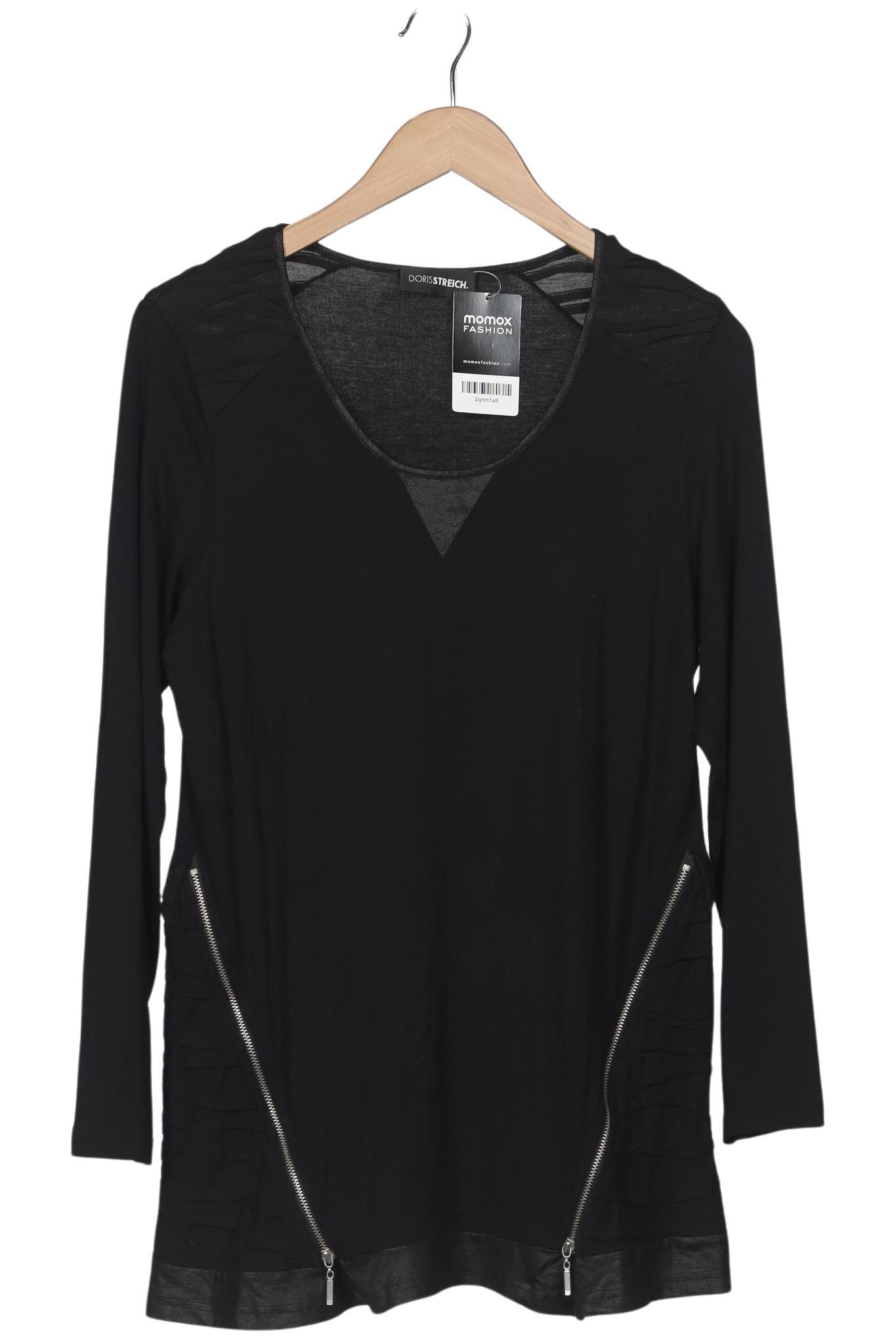 

Doris Streich Damen Langarmshirt, schwarz, Gr. 36