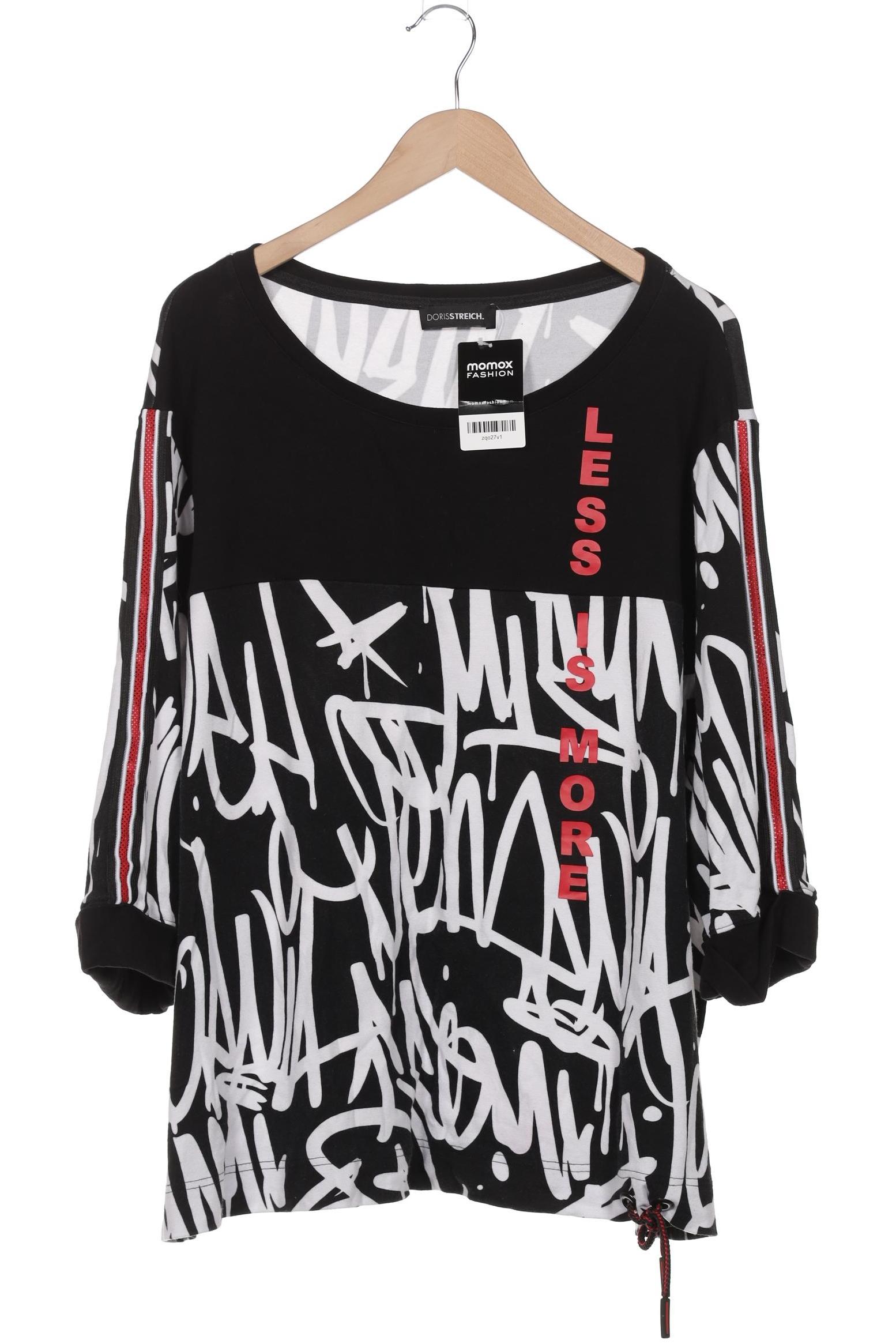 

Doris Streich Damen Sweatshirt, schwarz, Gr. 52