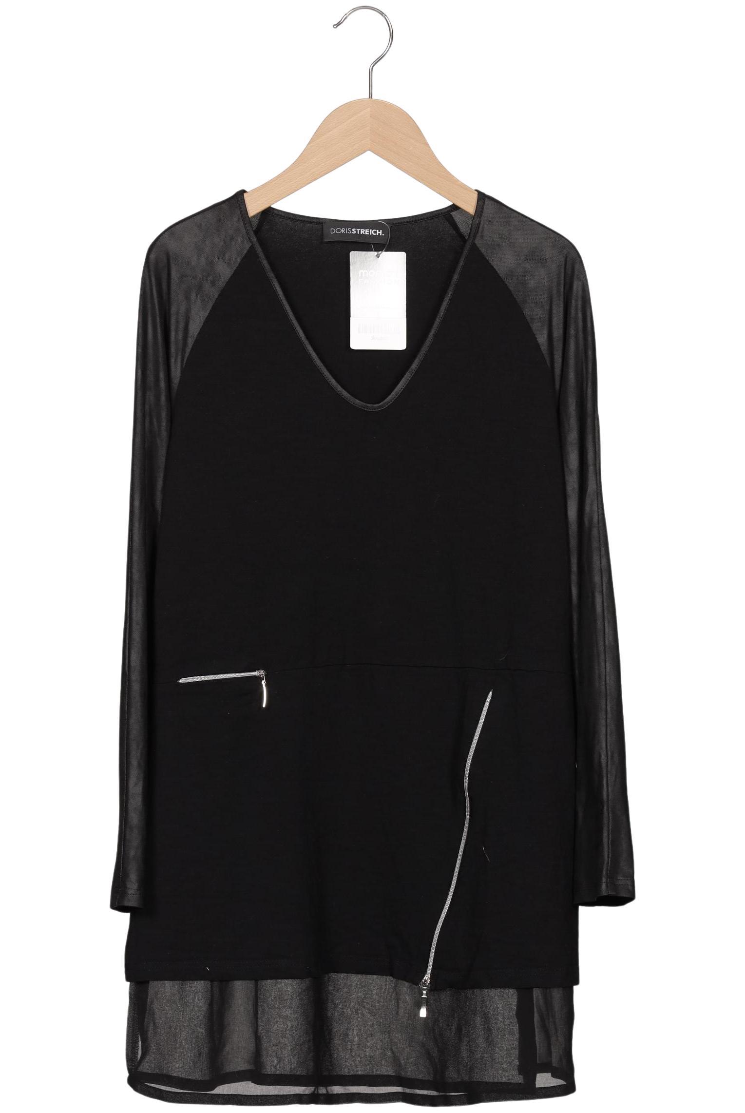 

Doris Streich Damen Langarmshirt, schwarz, Gr. 38