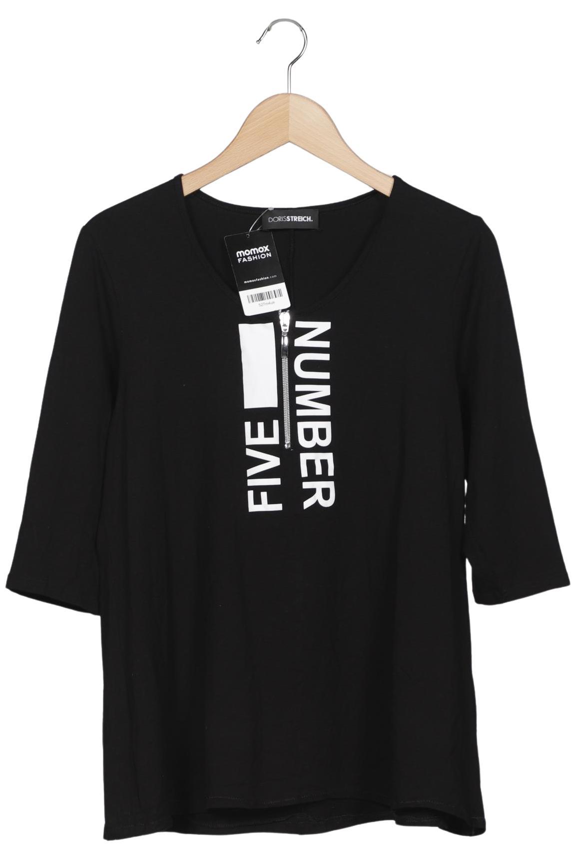 

Doris Streich Damen Langarmshirt, schwarz, Gr. 38