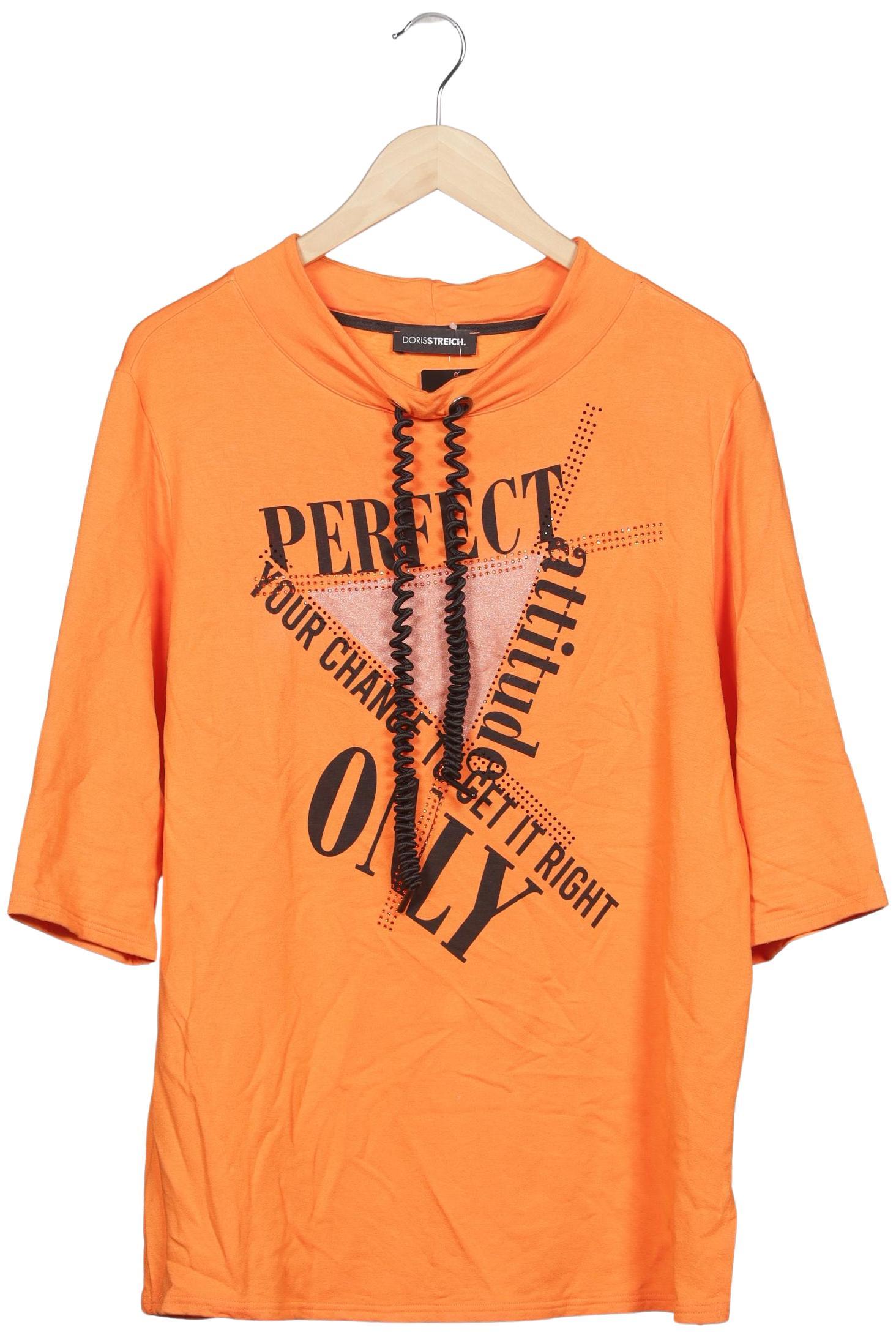 

Doris Streich Damen Sweatshirt, orange, Gr. 42