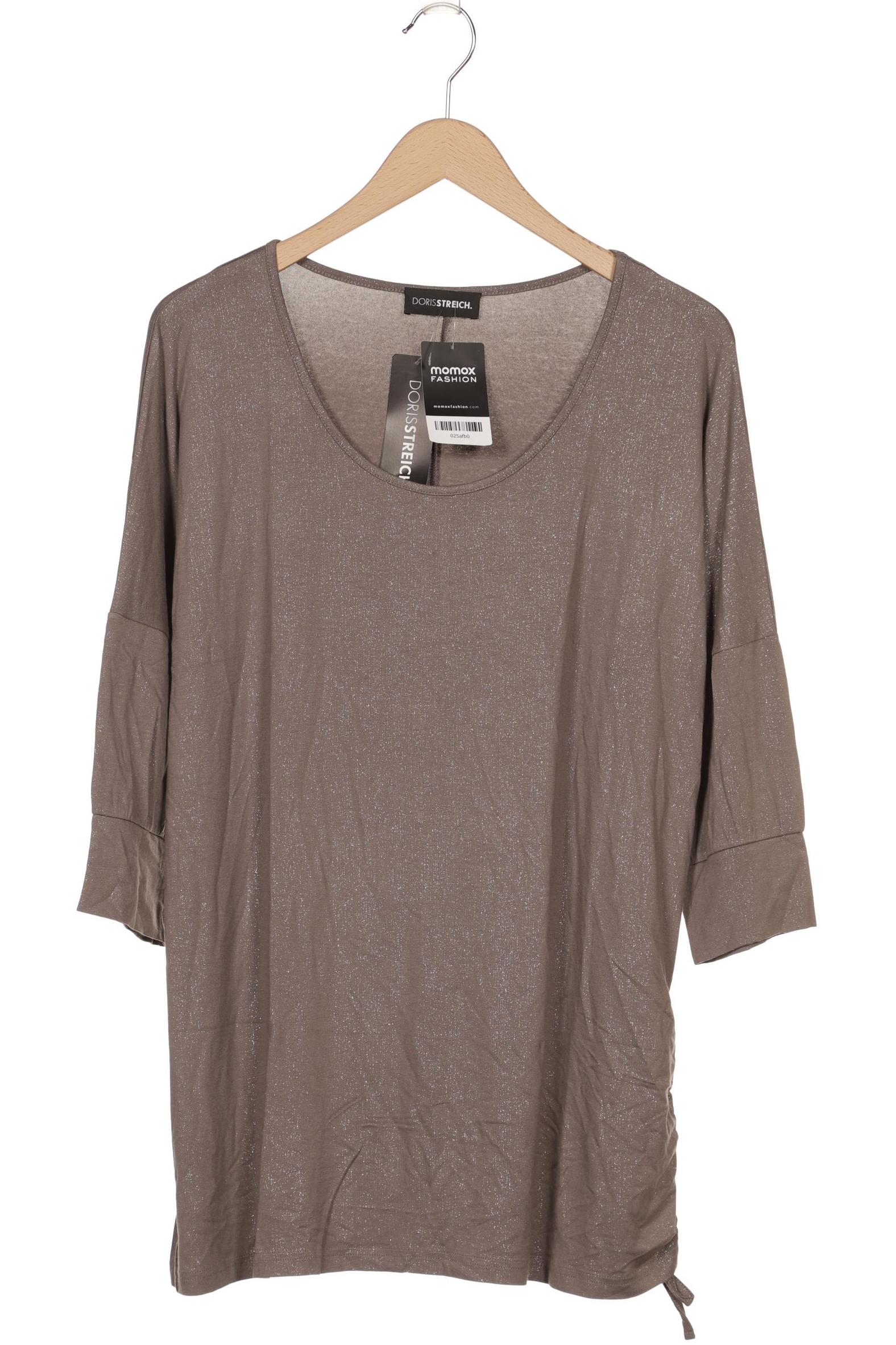 

Doris Streich Damen Langarmshirt, braun, Gr. 46