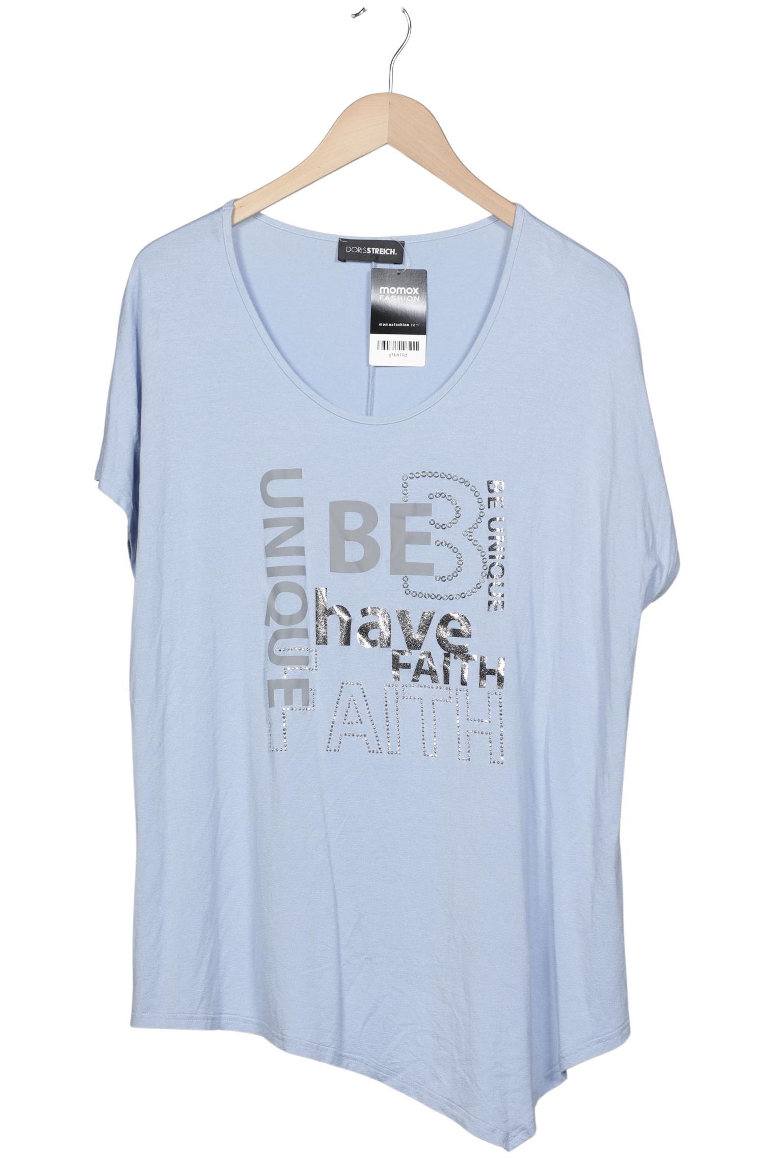 

Doris Streich Damen T-Shirt, blau, Gr. 48