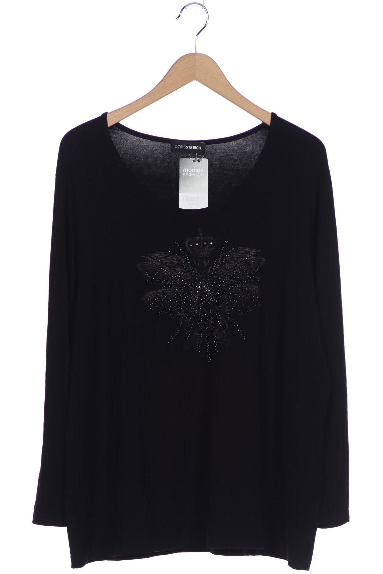 

Doris Streich Damen Langarmshirt, schwarz, Gr. 52