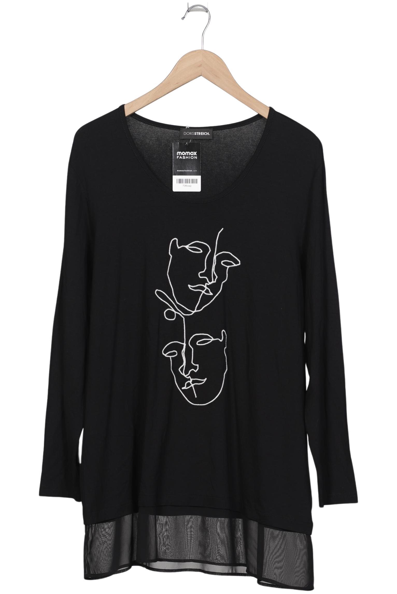 

Doris Streich Damen Langarmshirt, schwarz, Gr. 44