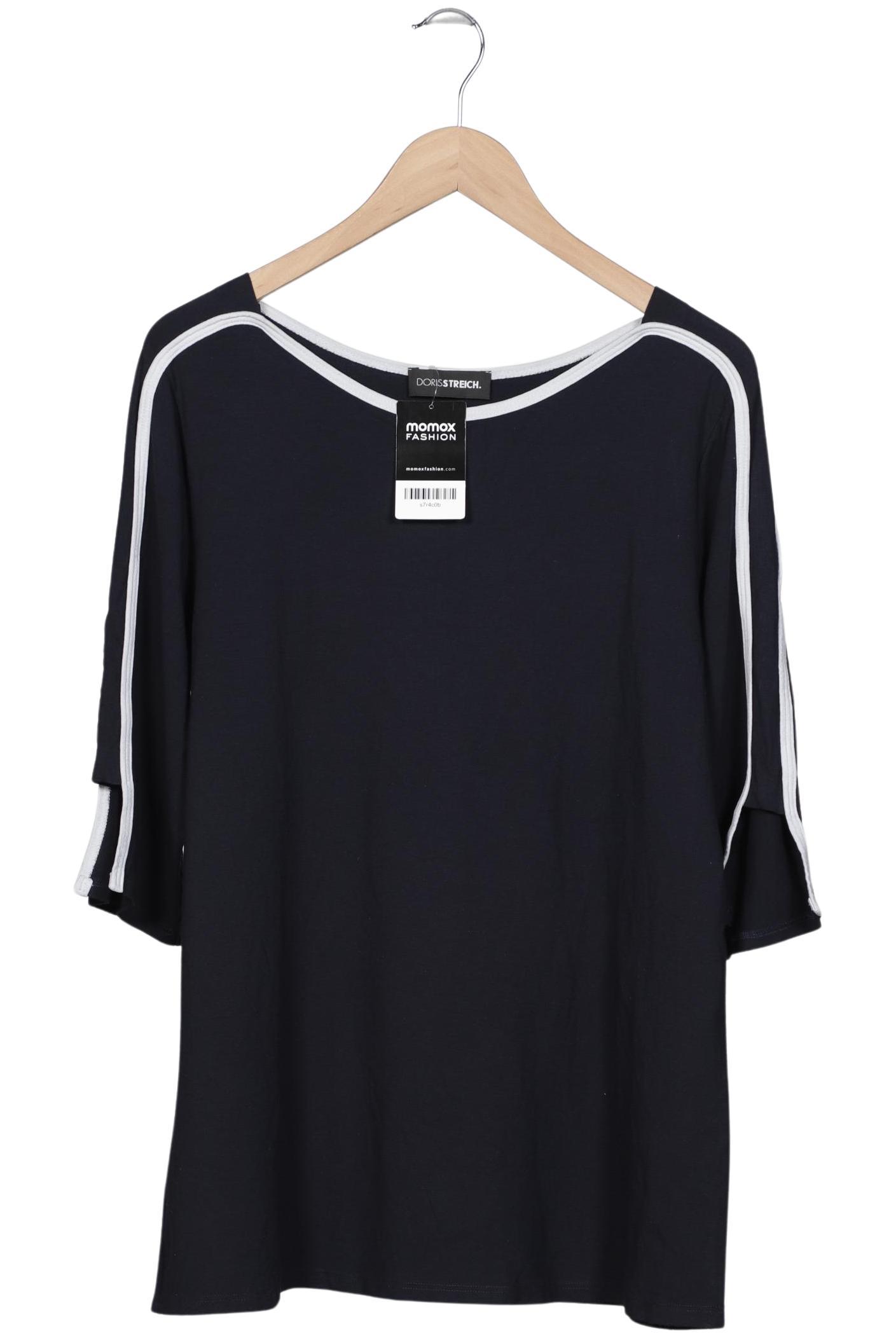 

Doris Streich Damen Langarmshirt, marineblau, Gr. 46