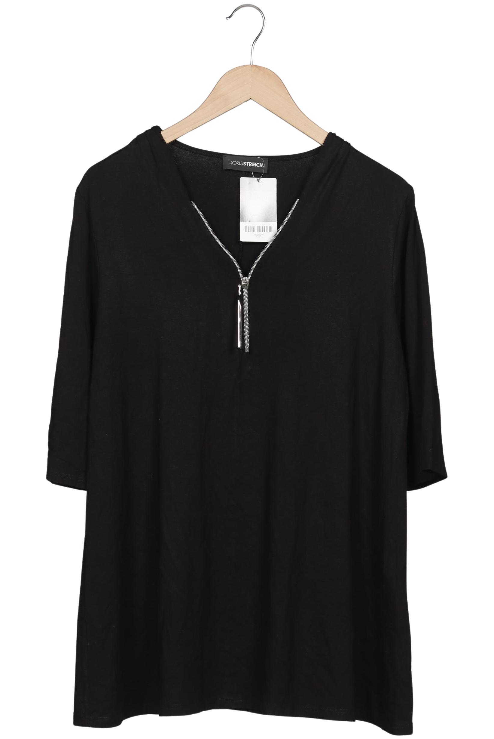 

Doris Streich Damen Langarmshirt, schwarz, Gr. 42