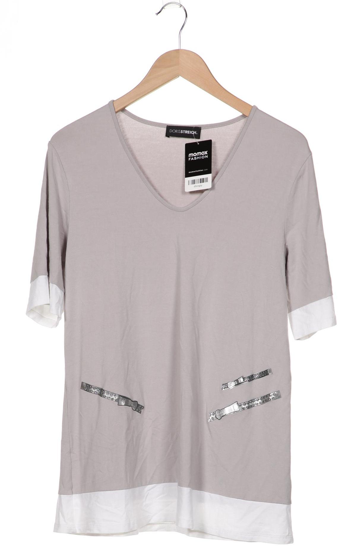 

Doris Streich Damen T-Shirt, grau, Gr. 42