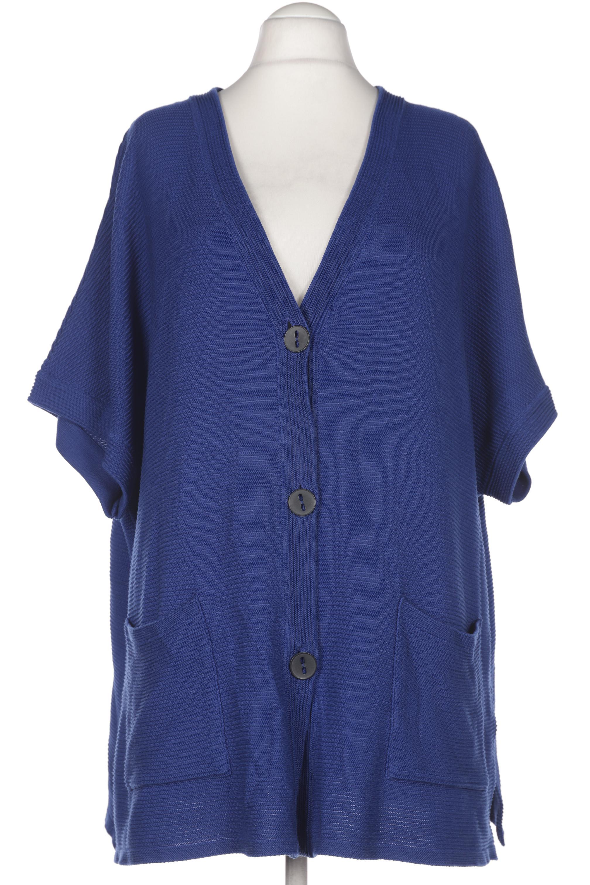 

Doris Streich Damen Strickjacke, blau, Gr. 54