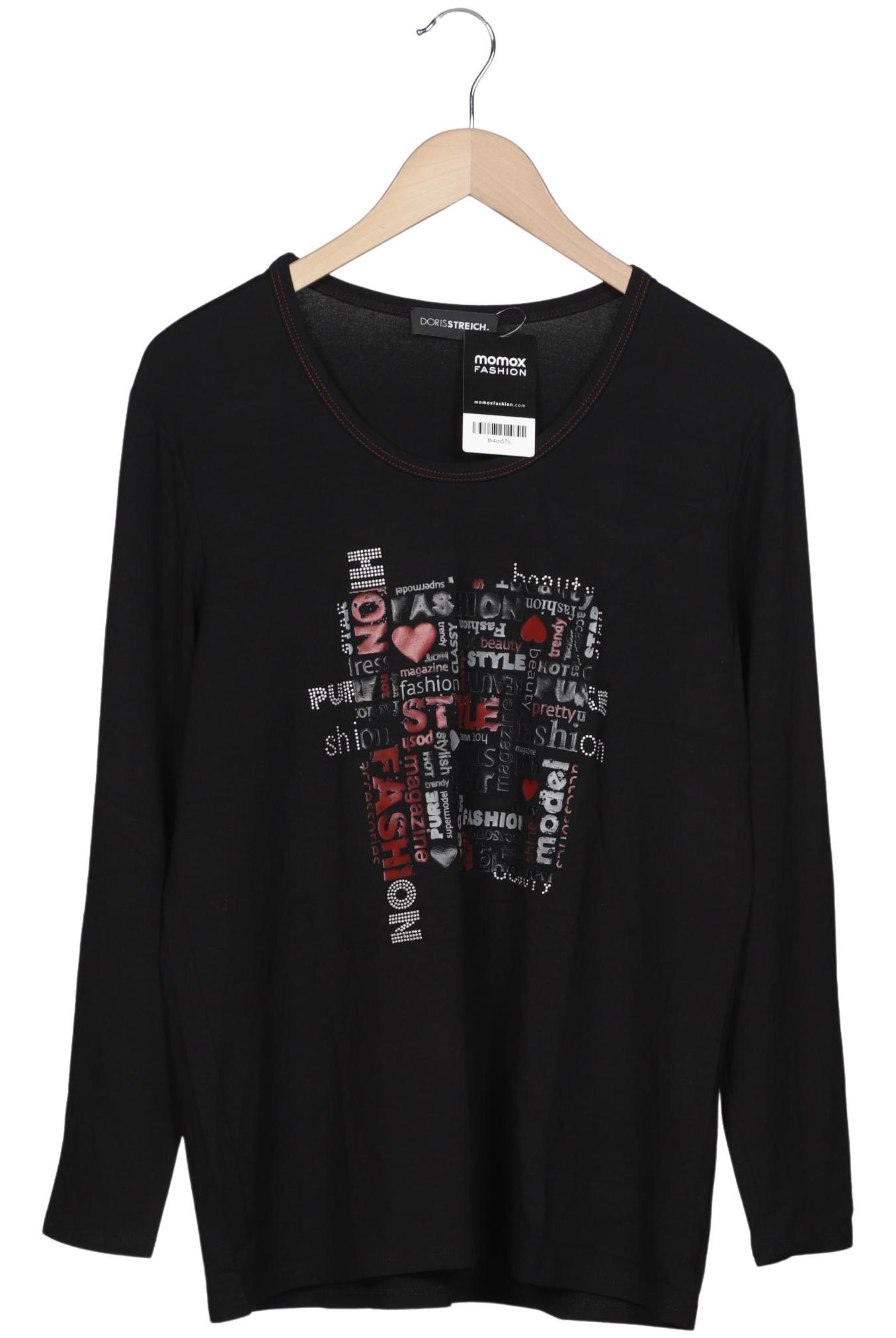 

Doris Streich Damen Langarmshirt, schwarz, Gr. 44