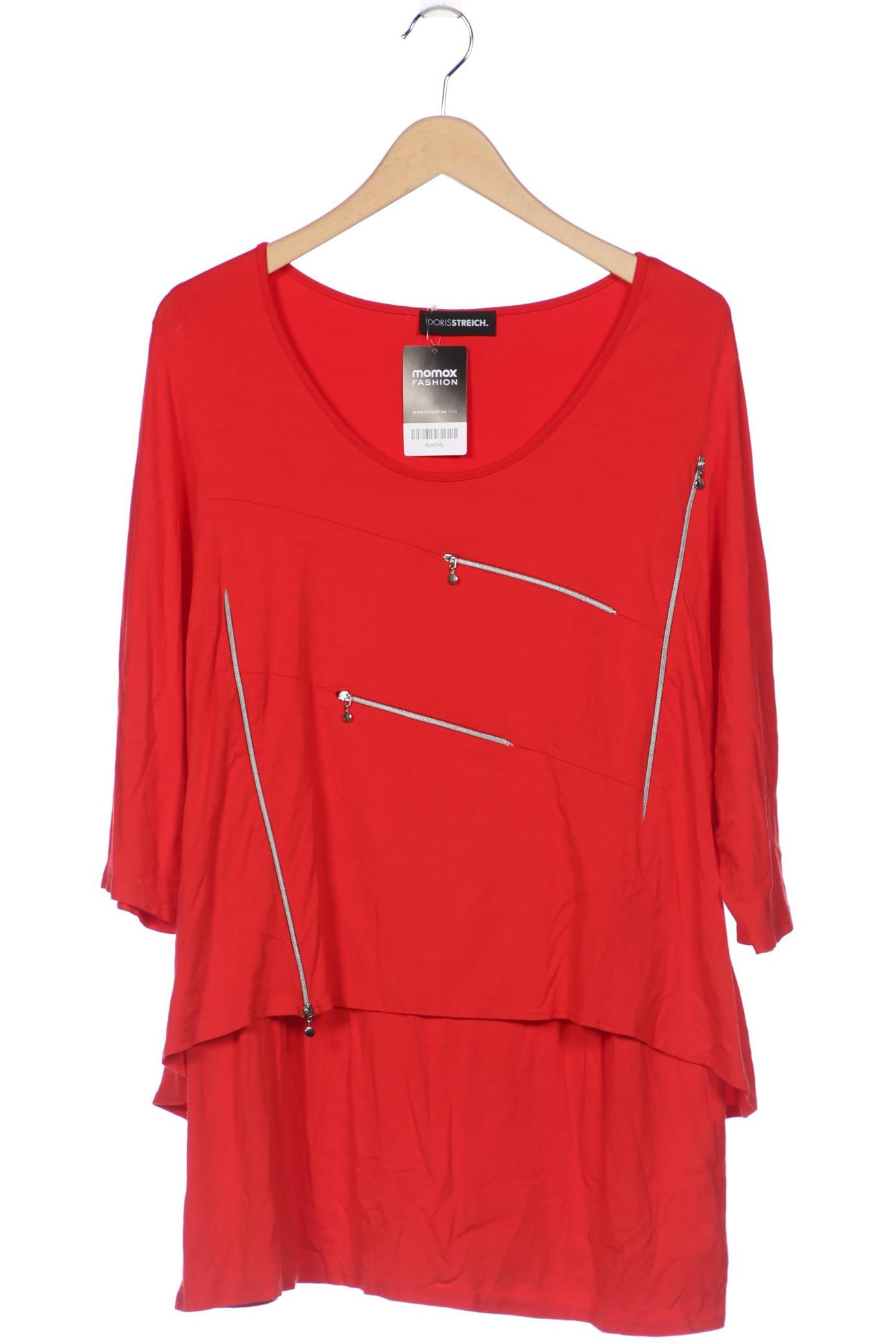 

Doris Streich Damen Langarmshirt, rot, Gr. 48