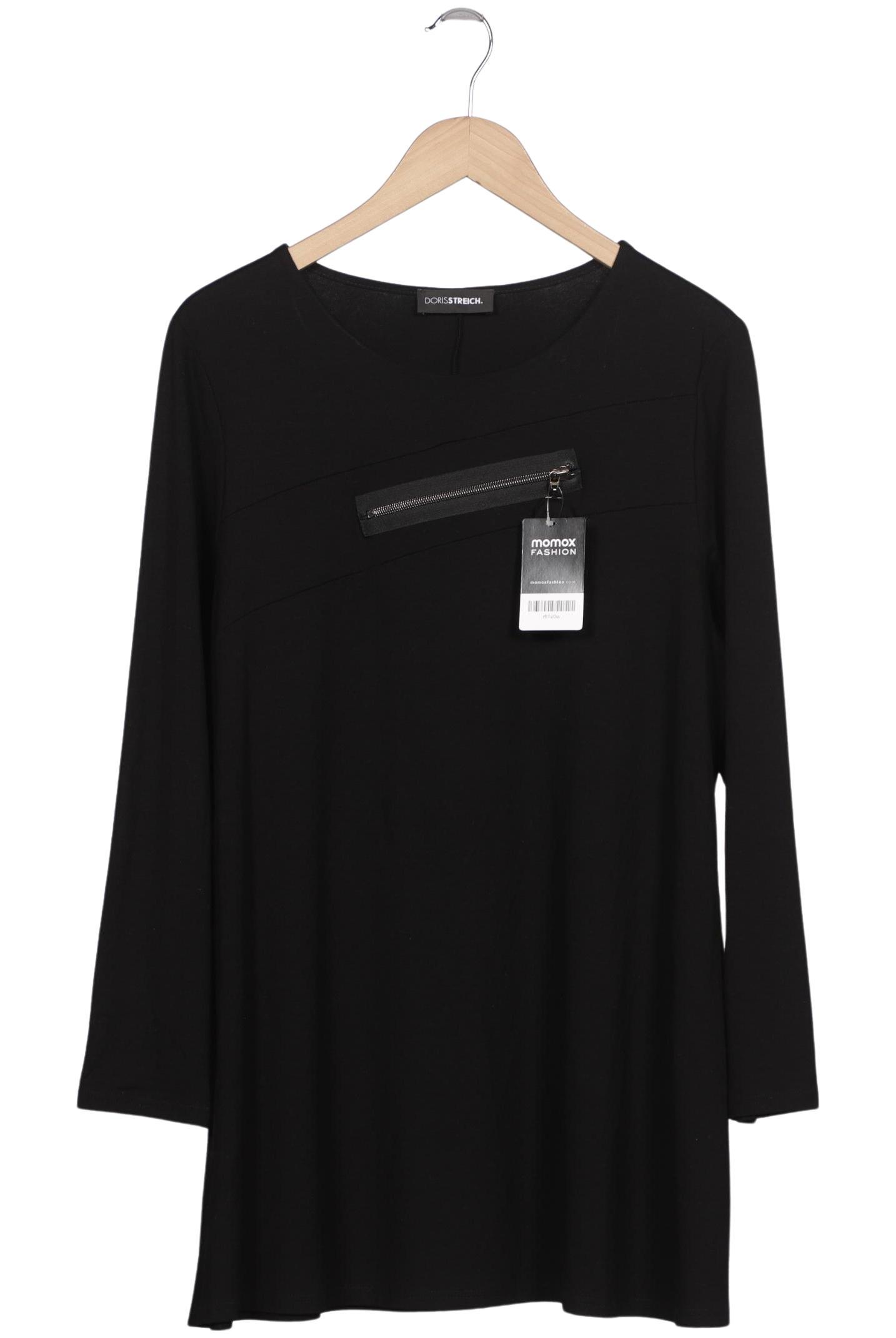 

Doris Streich Damen Langarmshirt, schwarz, Gr. 44