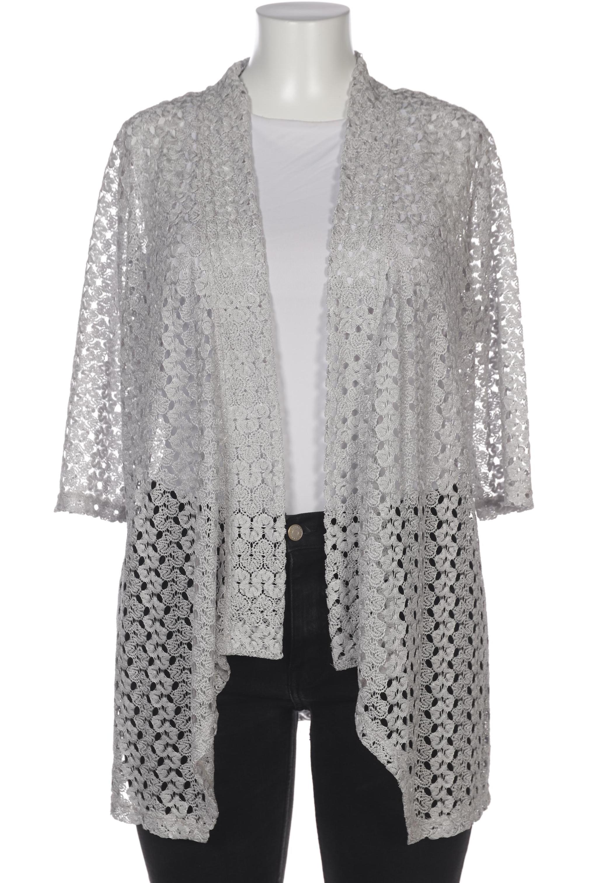 

Doris Streich Damen Strickjacke, silber, Gr. 46