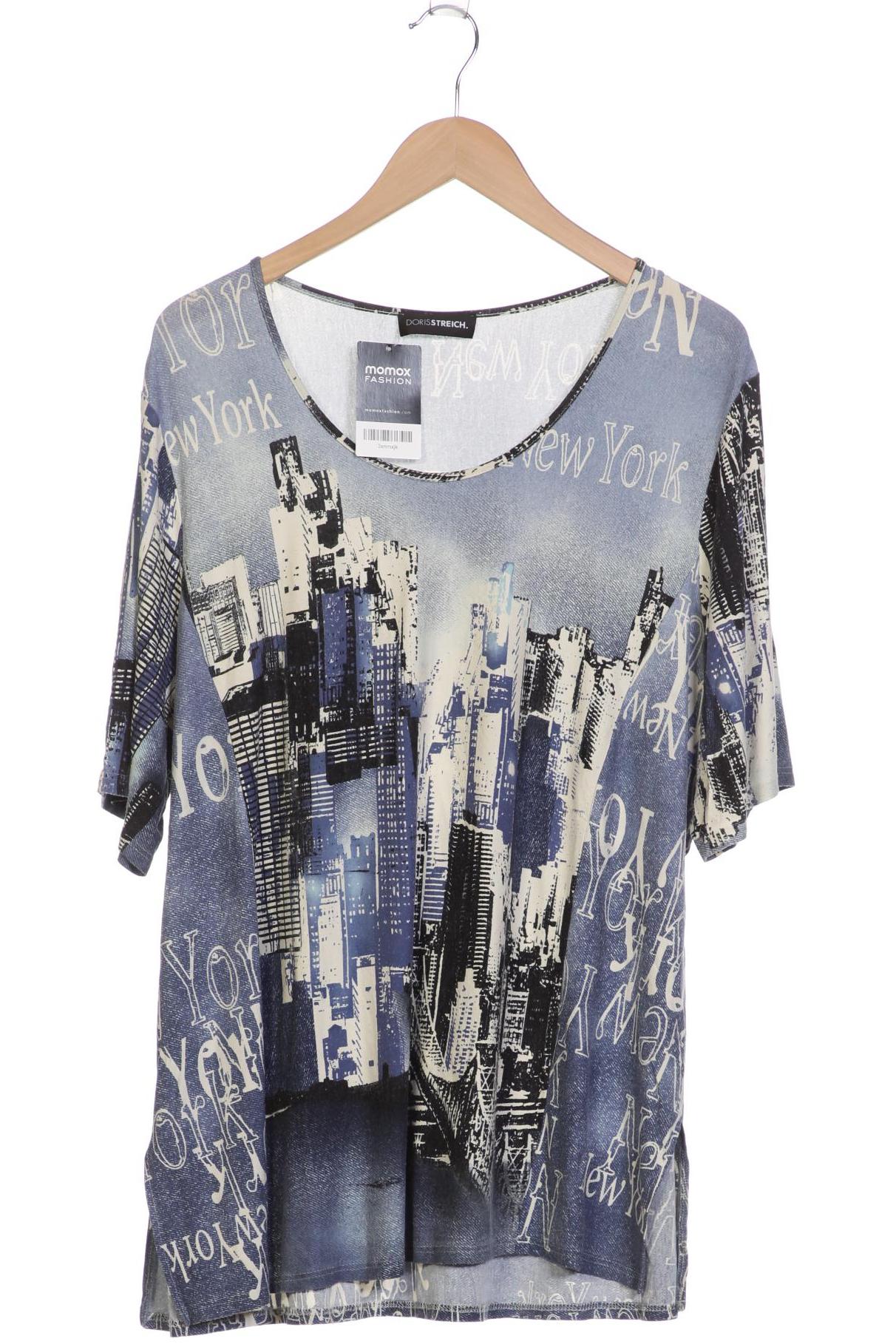 

Doris Streich Damen T-Shirt, blau, Gr. 52