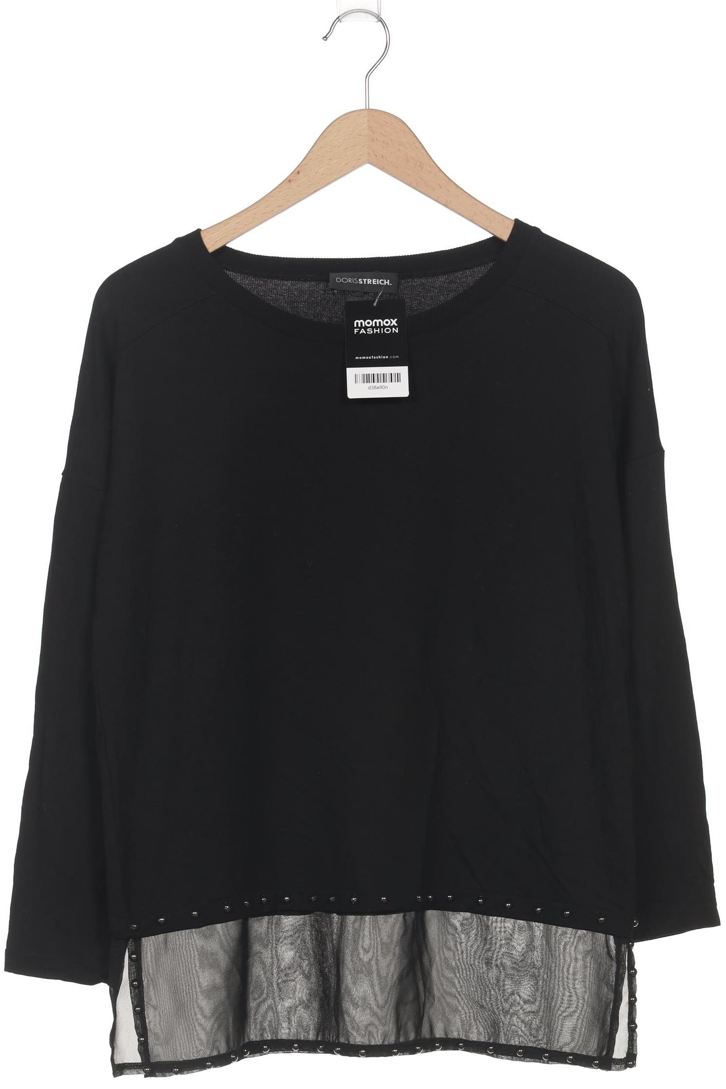 

Doris Streich Damen Langarmshirt, schwarz, Gr. 36