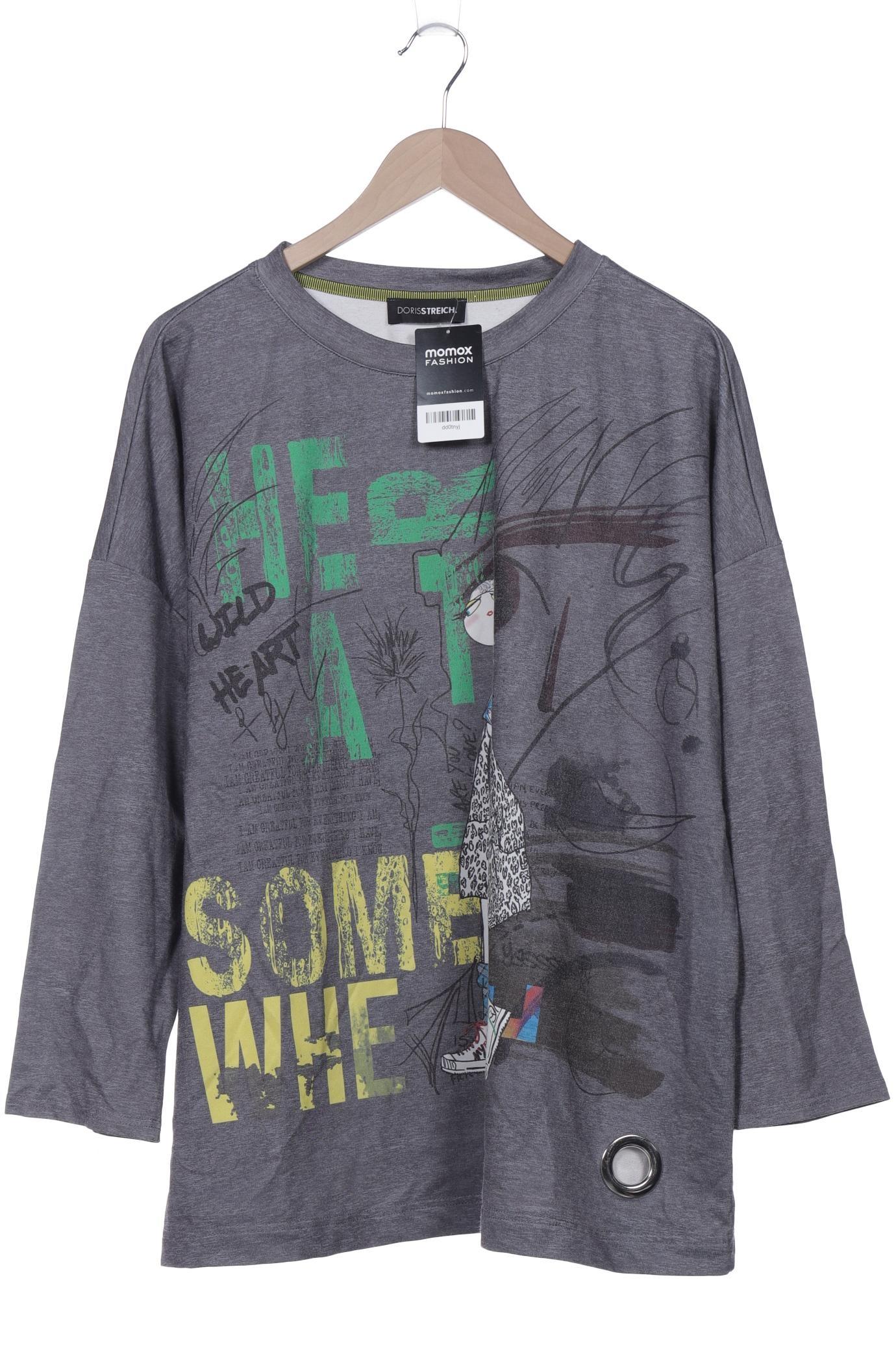 

Doris Streich Damen Langarmshirt, grau, Gr. 44