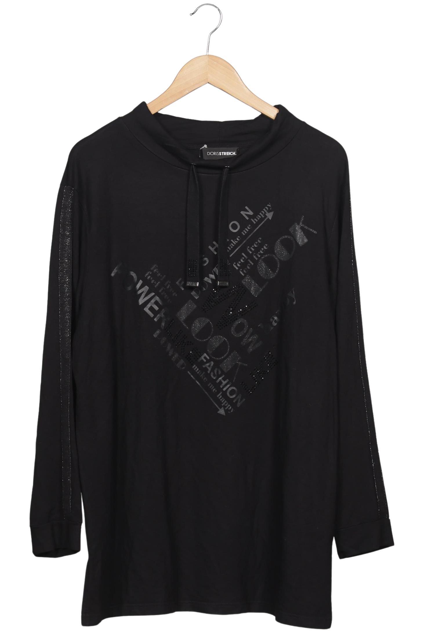 

Doris Streich Damen Langarmshirt, schwarz, Gr. 44