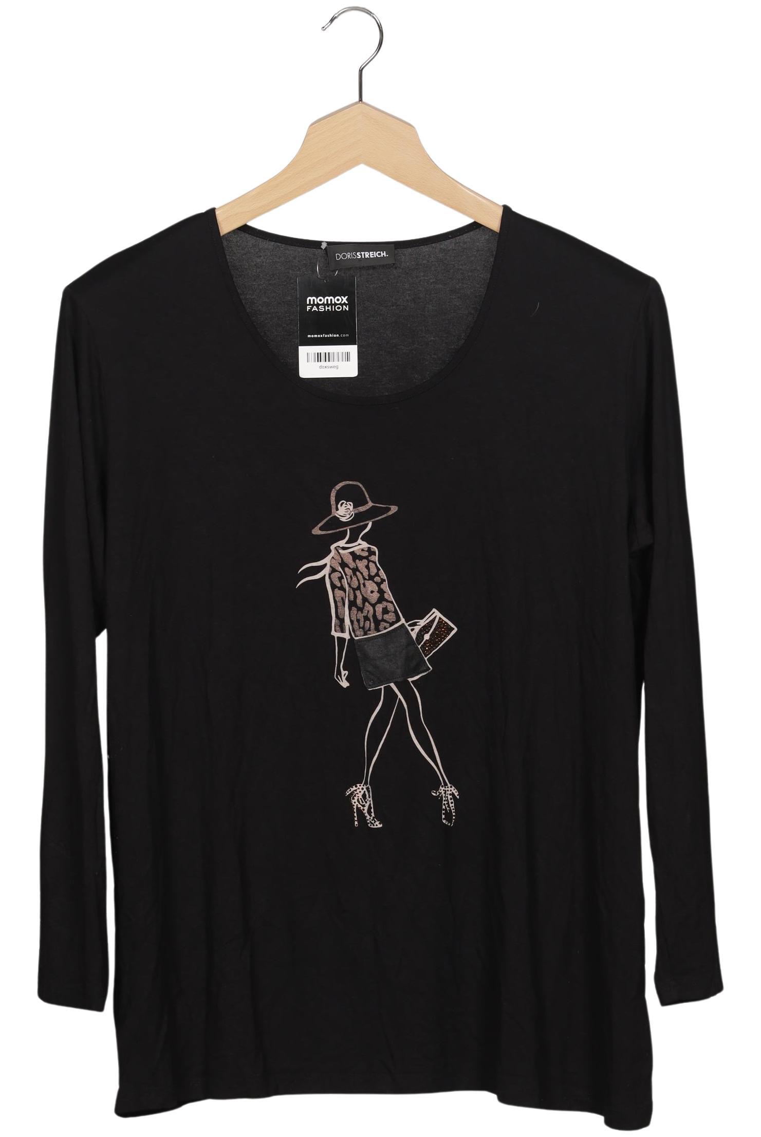 

Doris Streich Damen Langarmshirt, schwarz, Gr. 48