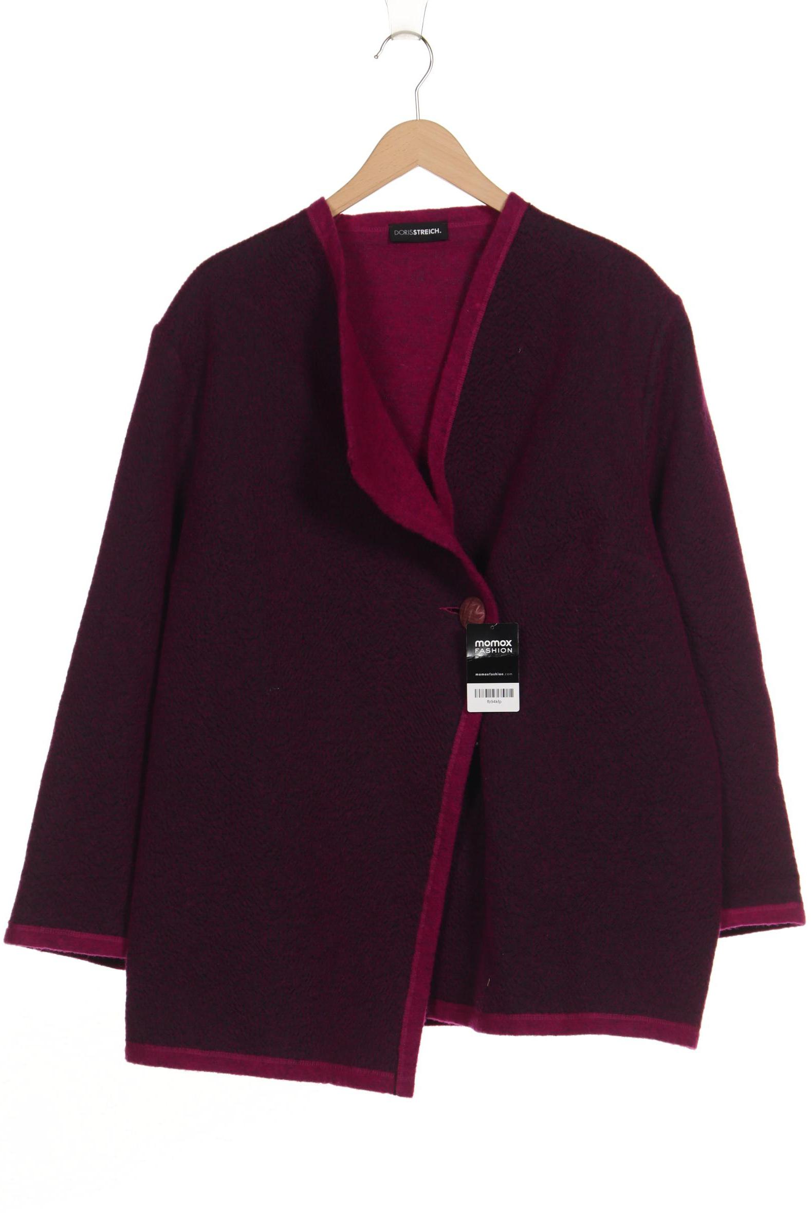 

Doris Streich Damen Strickjacke, bordeaux, Gr. 48