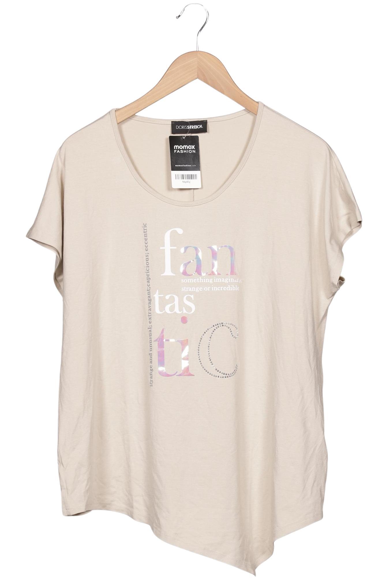 

Doris Streich Damen T-Shirt, beige, Gr. 46