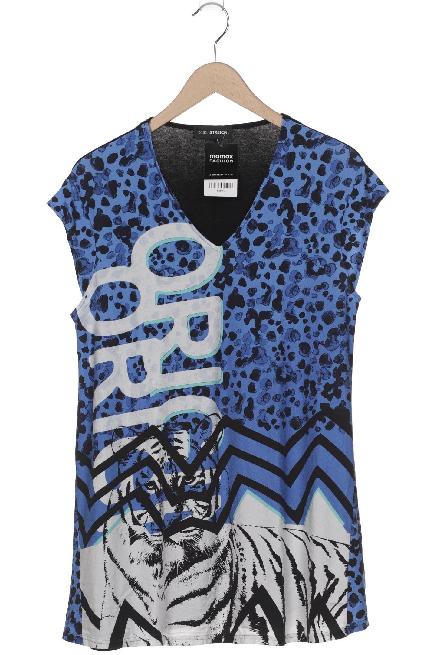 

Doris Streich Damen T-Shirt, blau, Gr. 42