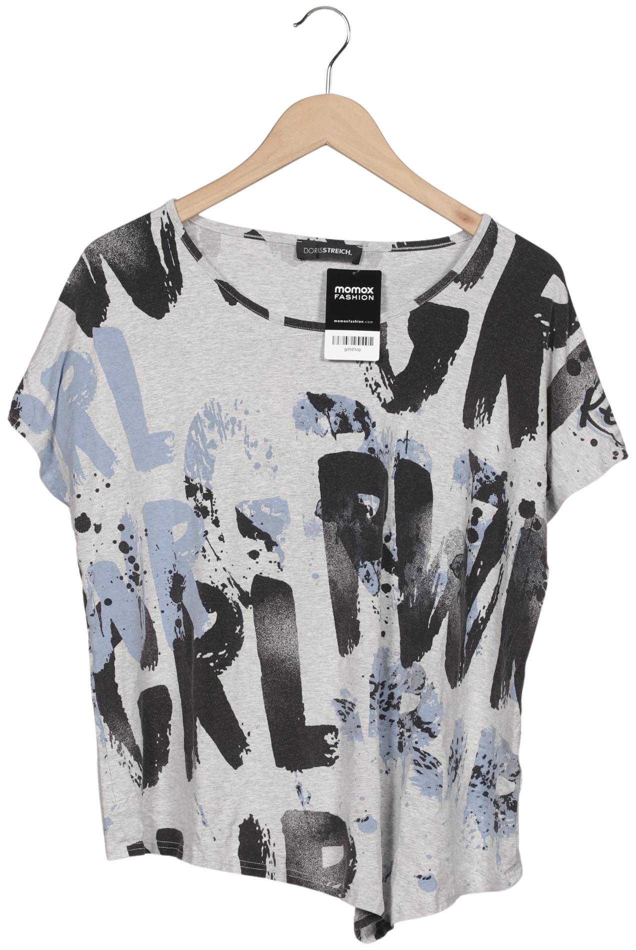 

Doris Streich Damen T-Shirt, grau, Gr. 46