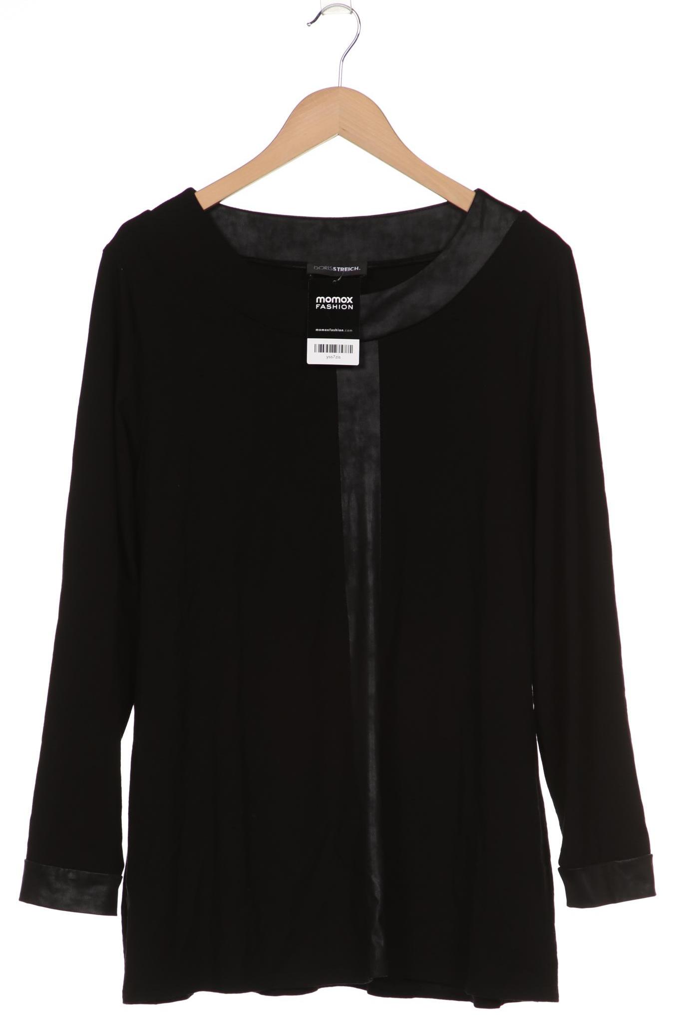 

Doris Streich Damen Langarmshirt, schwarz, Gr. 48