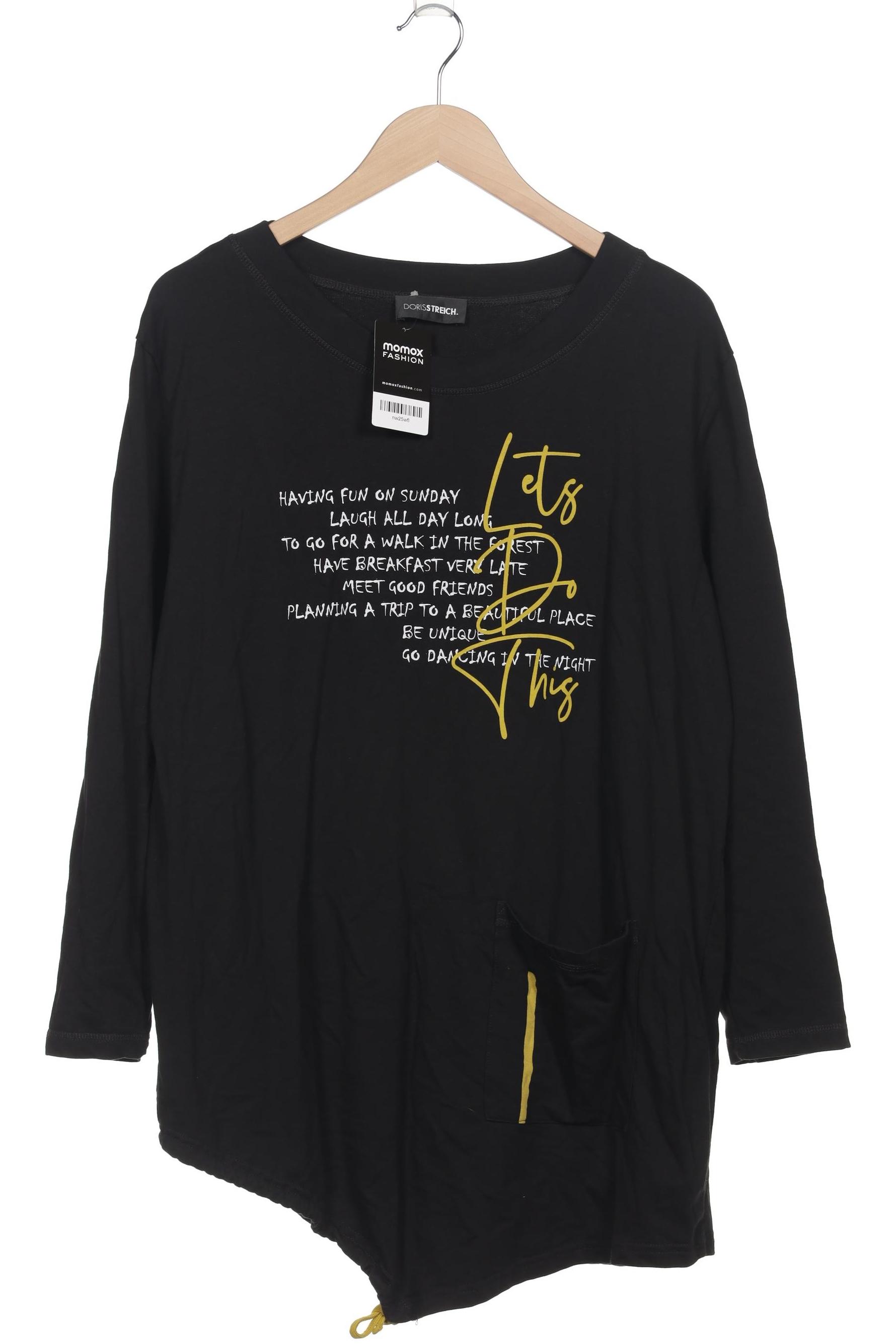 

Doris Streich Damen Langarmshirt, schwarz, Gr. 44